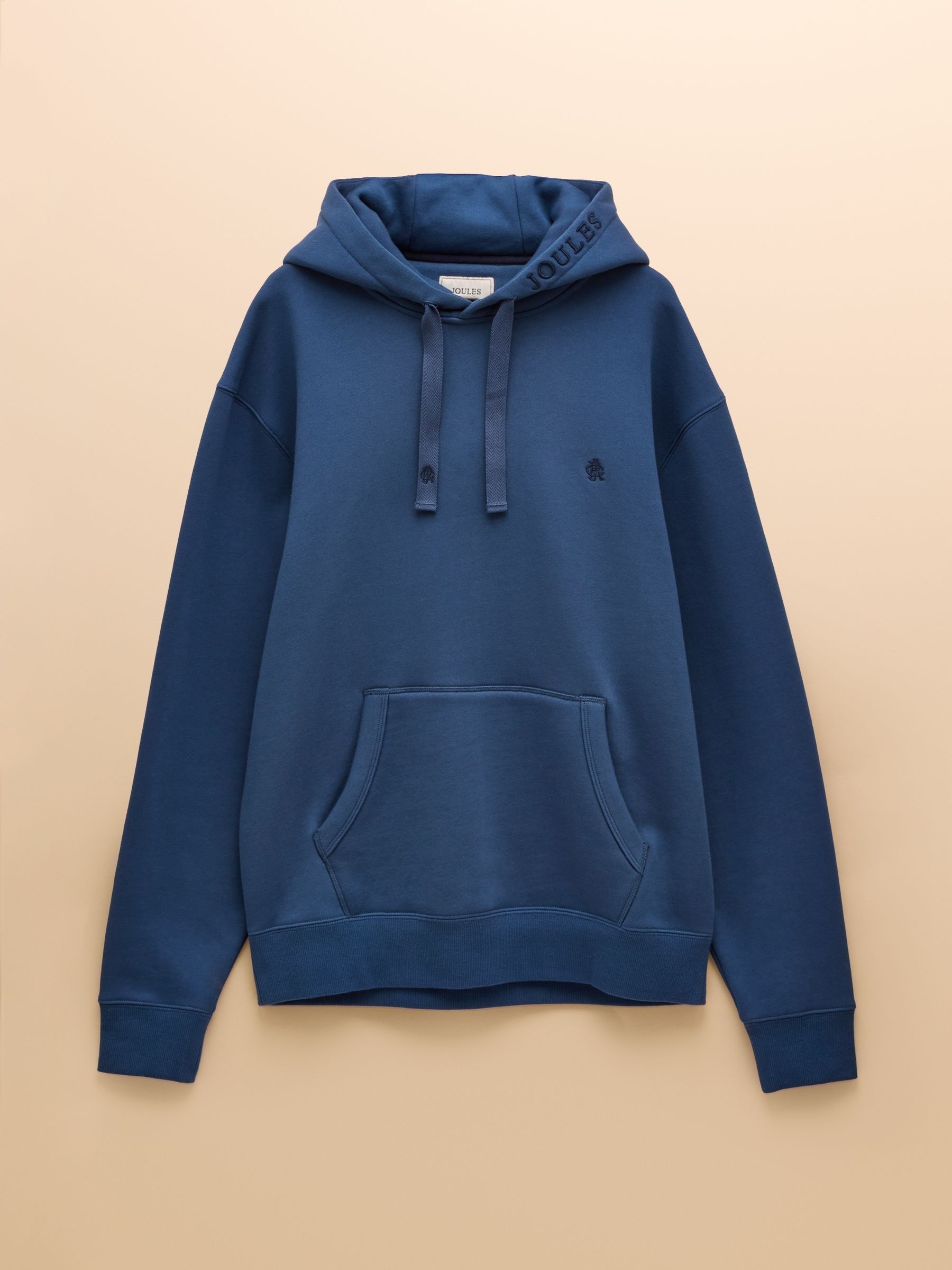 Jenkins Blue Brushed Cotton Jersey Hoodie - Image 8 of 8