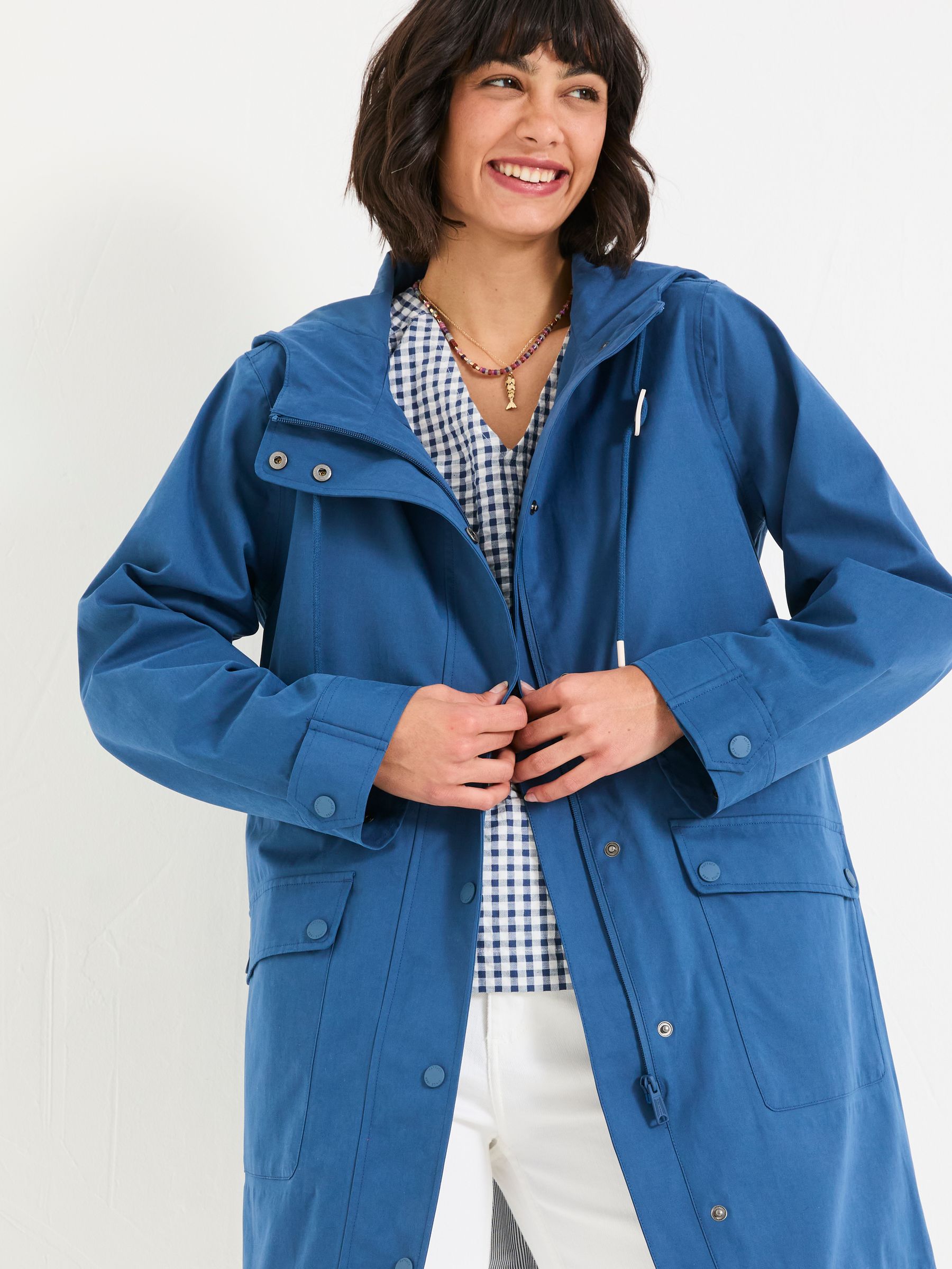 Lola Navy Lola Waterproof Long Coat - Image 3 of 6