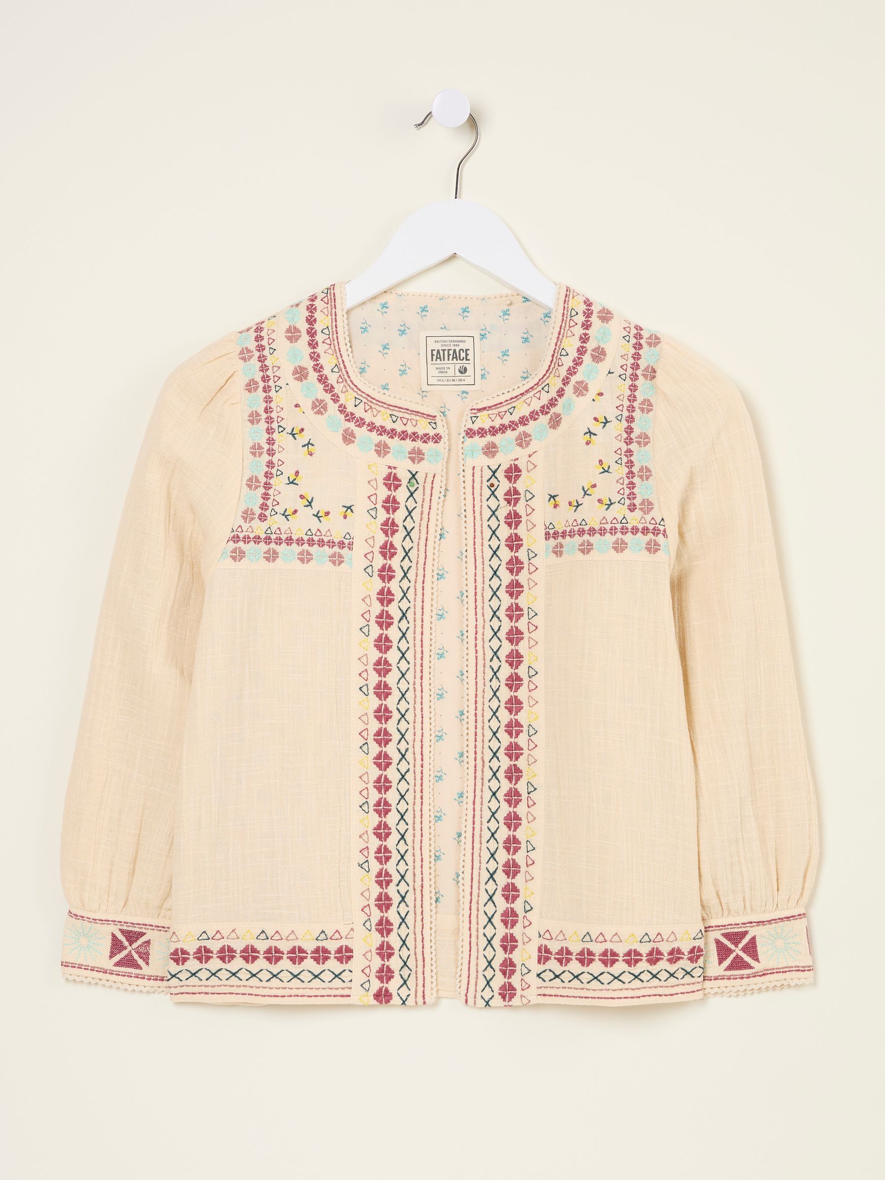Zoe Ivory Embroidered Jacket - Image 7 of 7