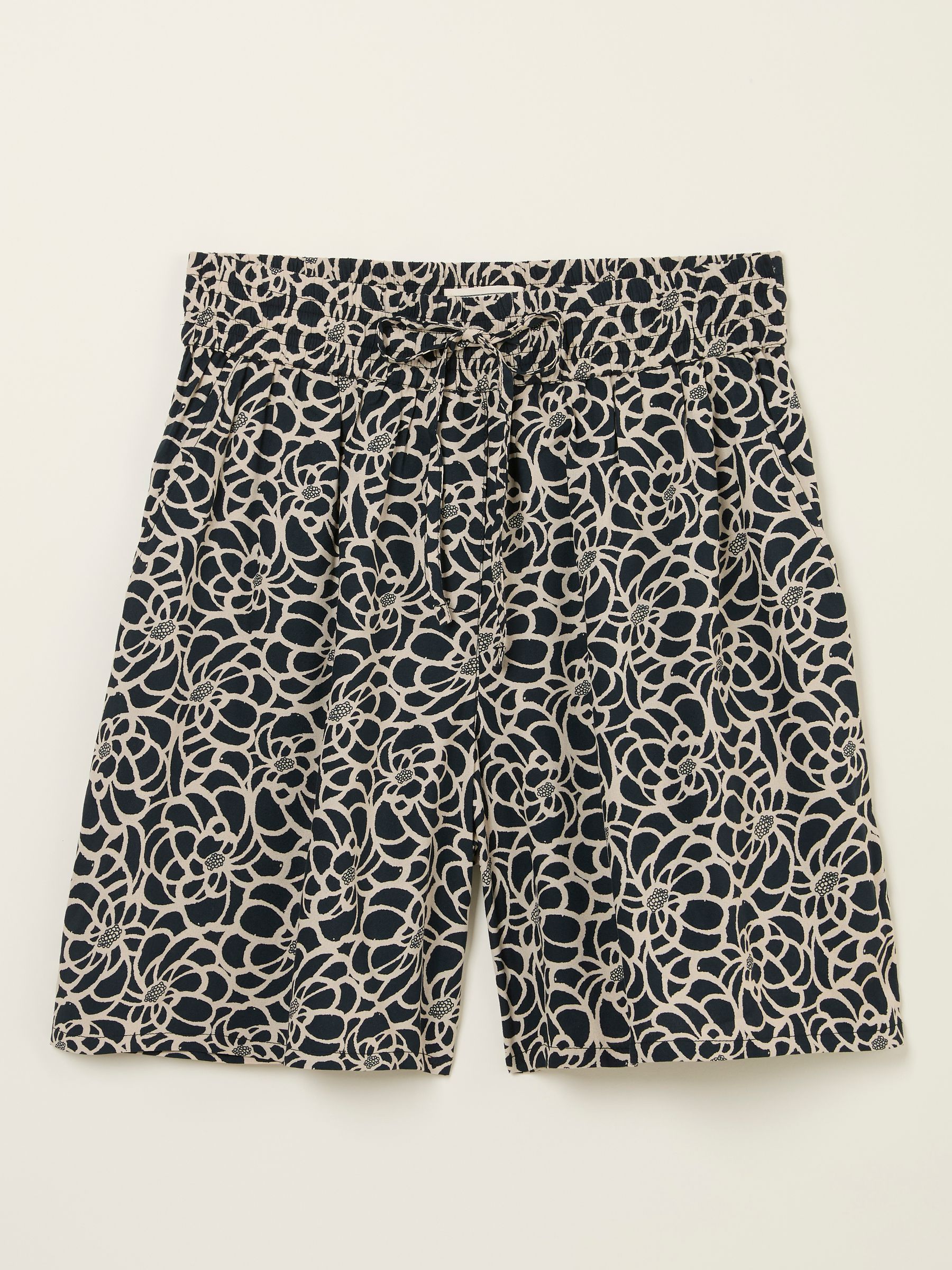 Anna Black Shibori Long Flippy Shorts - Image 6 of 6