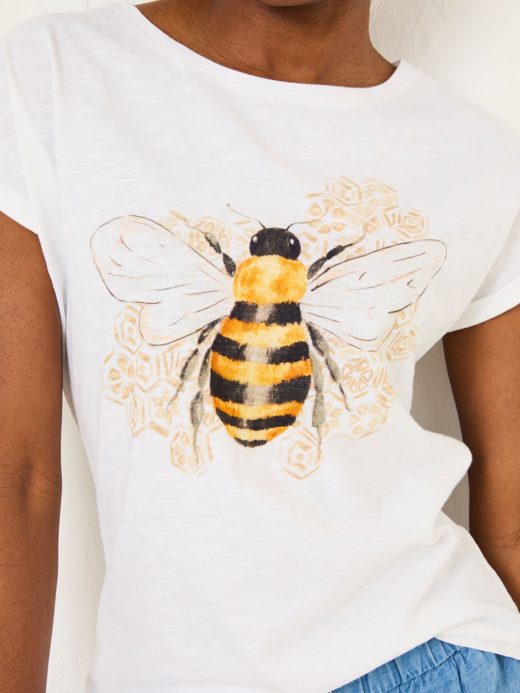 Ivy White Beeble Graphic T-Shirt - Image 5 of 7