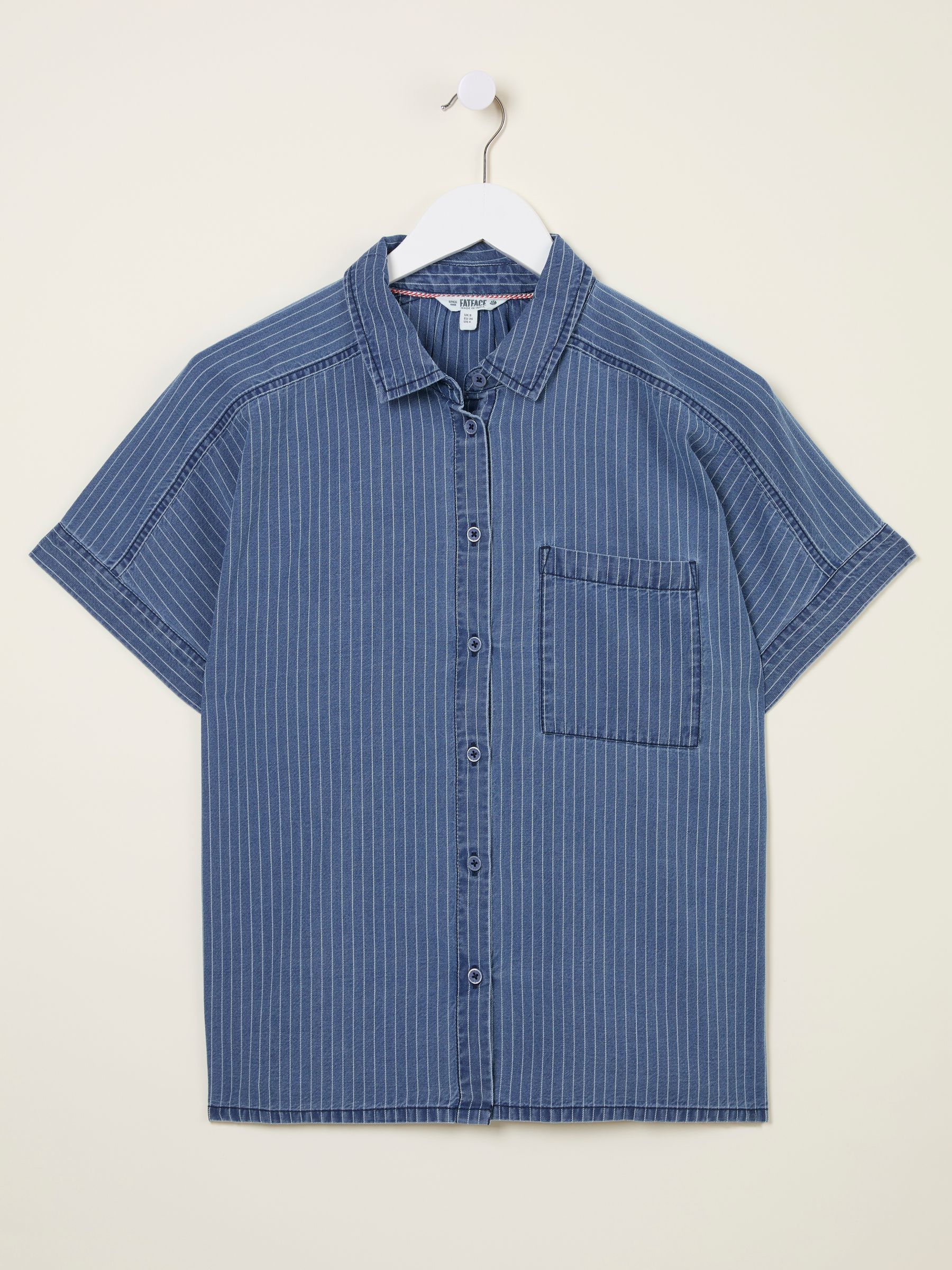 Sanchez Blue Denim Stripe Shirt - Image 5 of 5