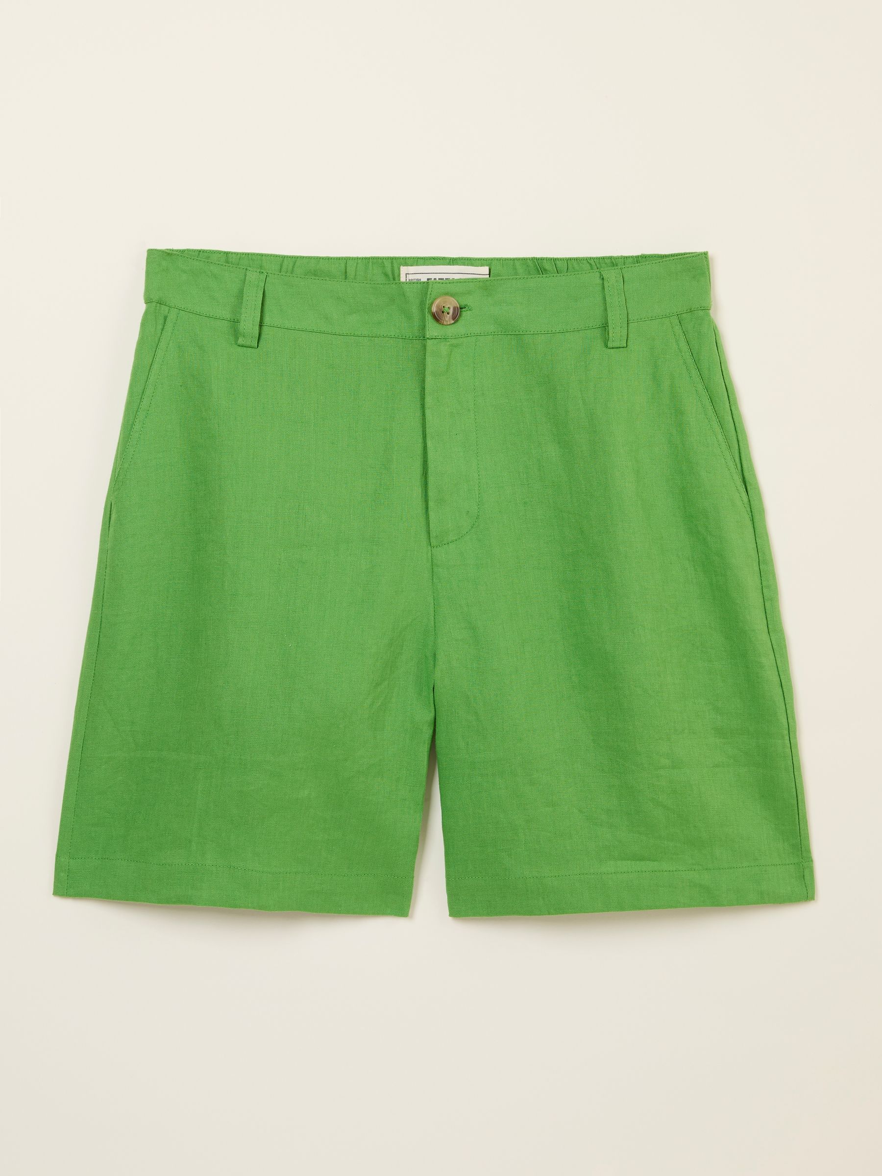 Nell Green Linen Shorts - Image 6 of 6