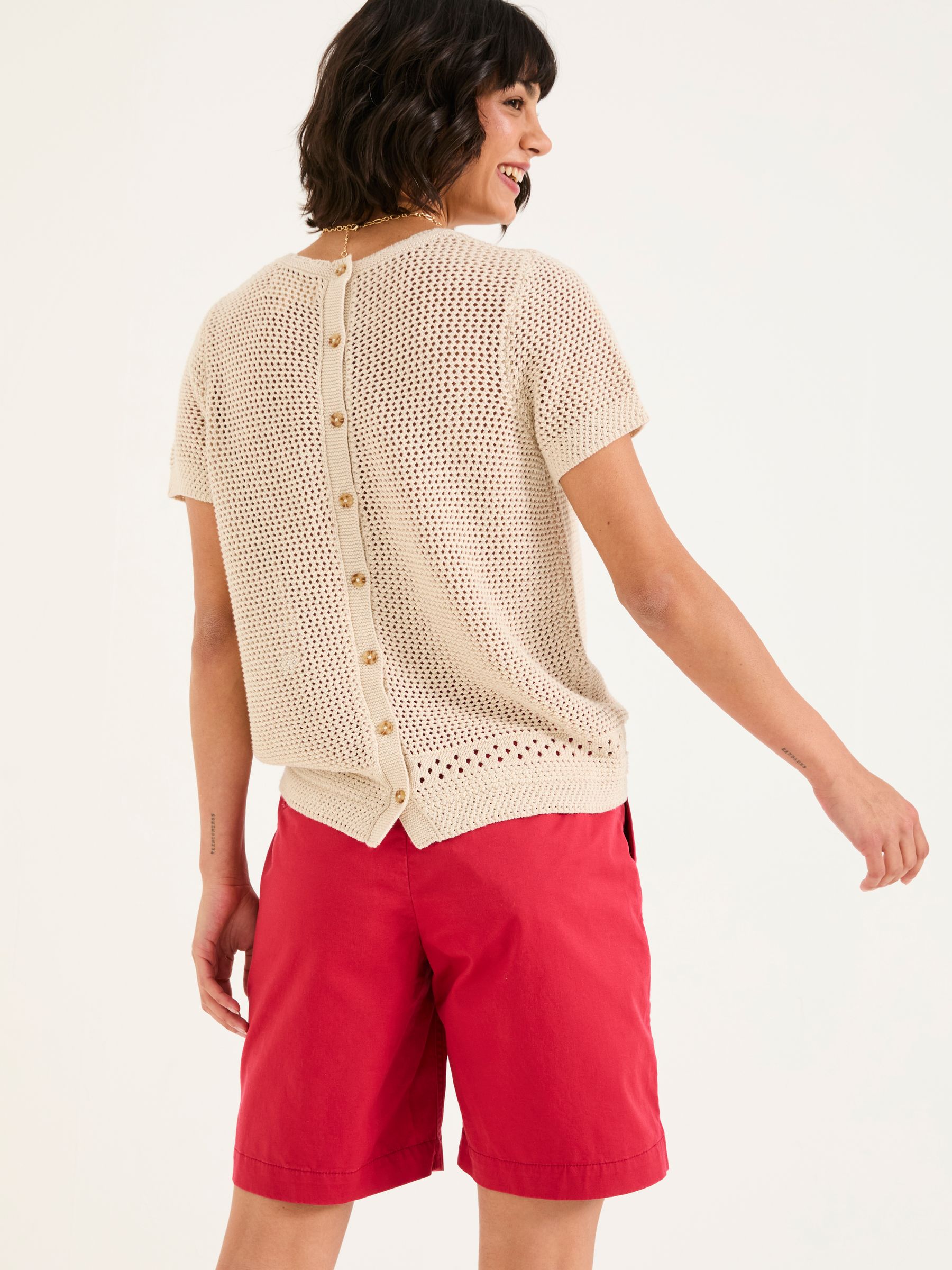 Sandown Rust Red Chino Shorts - Image 2 of 6