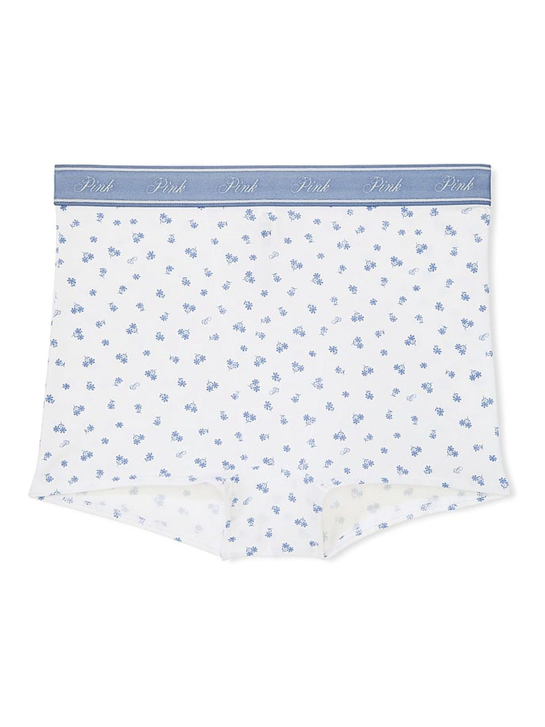 White Floral Short Cotton Logo Knickers - Image 3 of 3