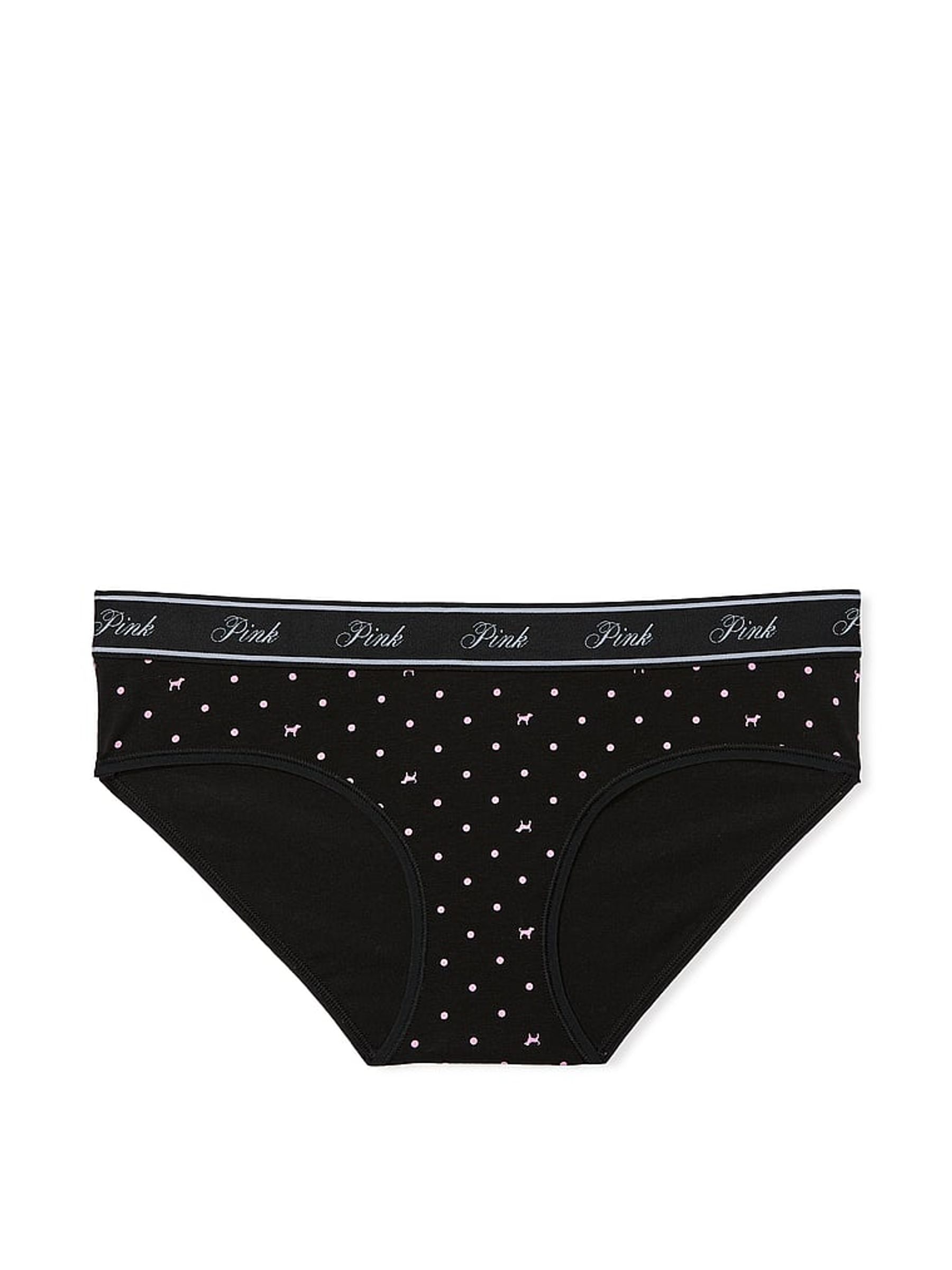 Black Dots Hipster Cotton Logo Knickers - Image 3 of 3