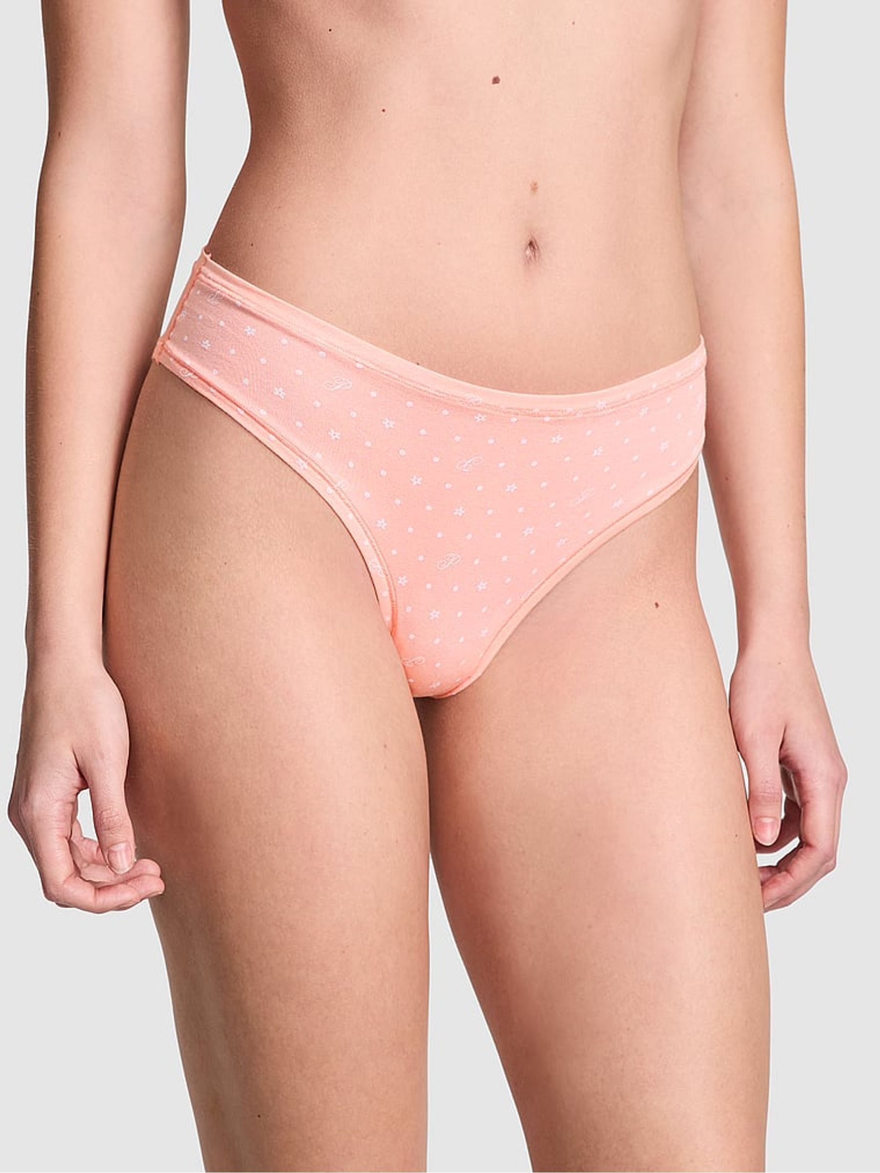 Apricot Pink Cheeky Cotton Knickers - Image 1 of 3