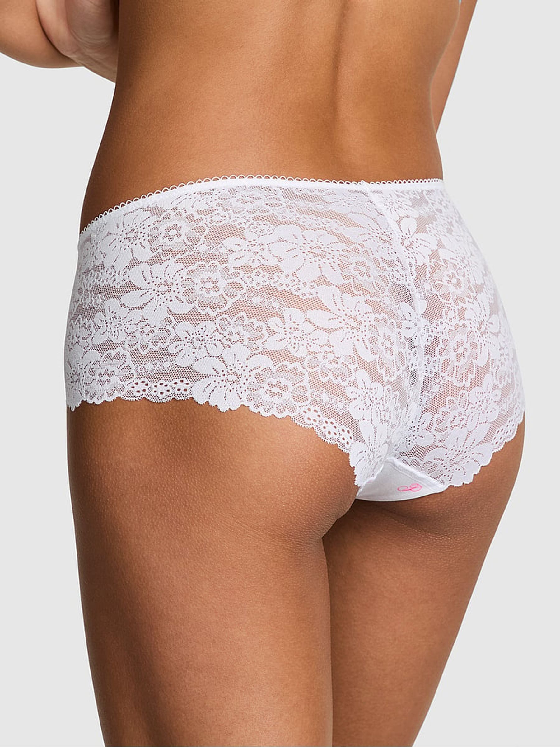 White Floral Lace Hipster Knickers - Image 2 of 3