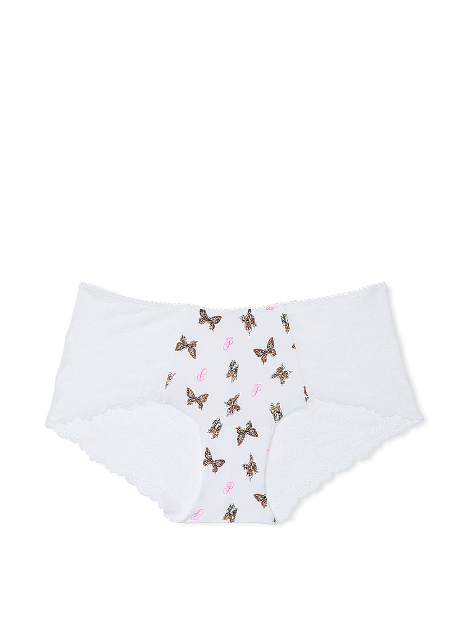 White Floral Lace Hipster Knickers - Image 3 of 3