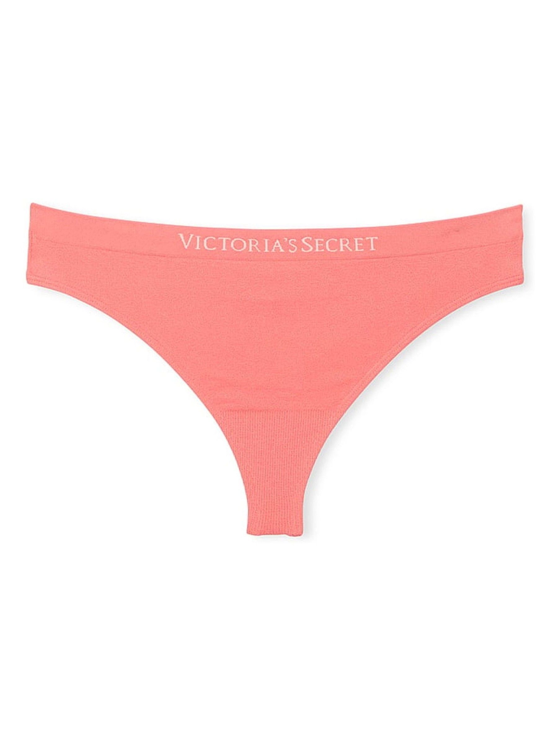 Coral Ribbon Orange Thong Knickers - Image 3 of 3