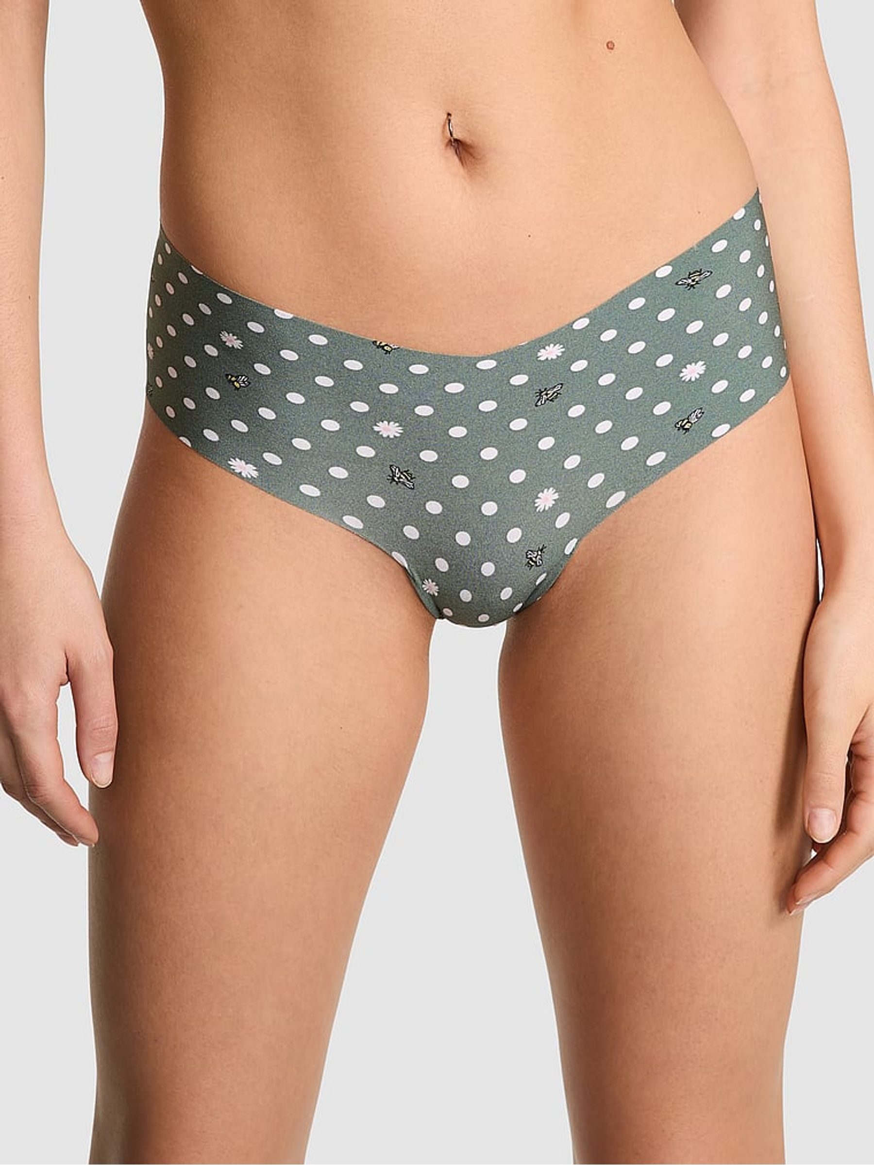 Faded Sage Green Cheeky Knickers - Image 1 of 2