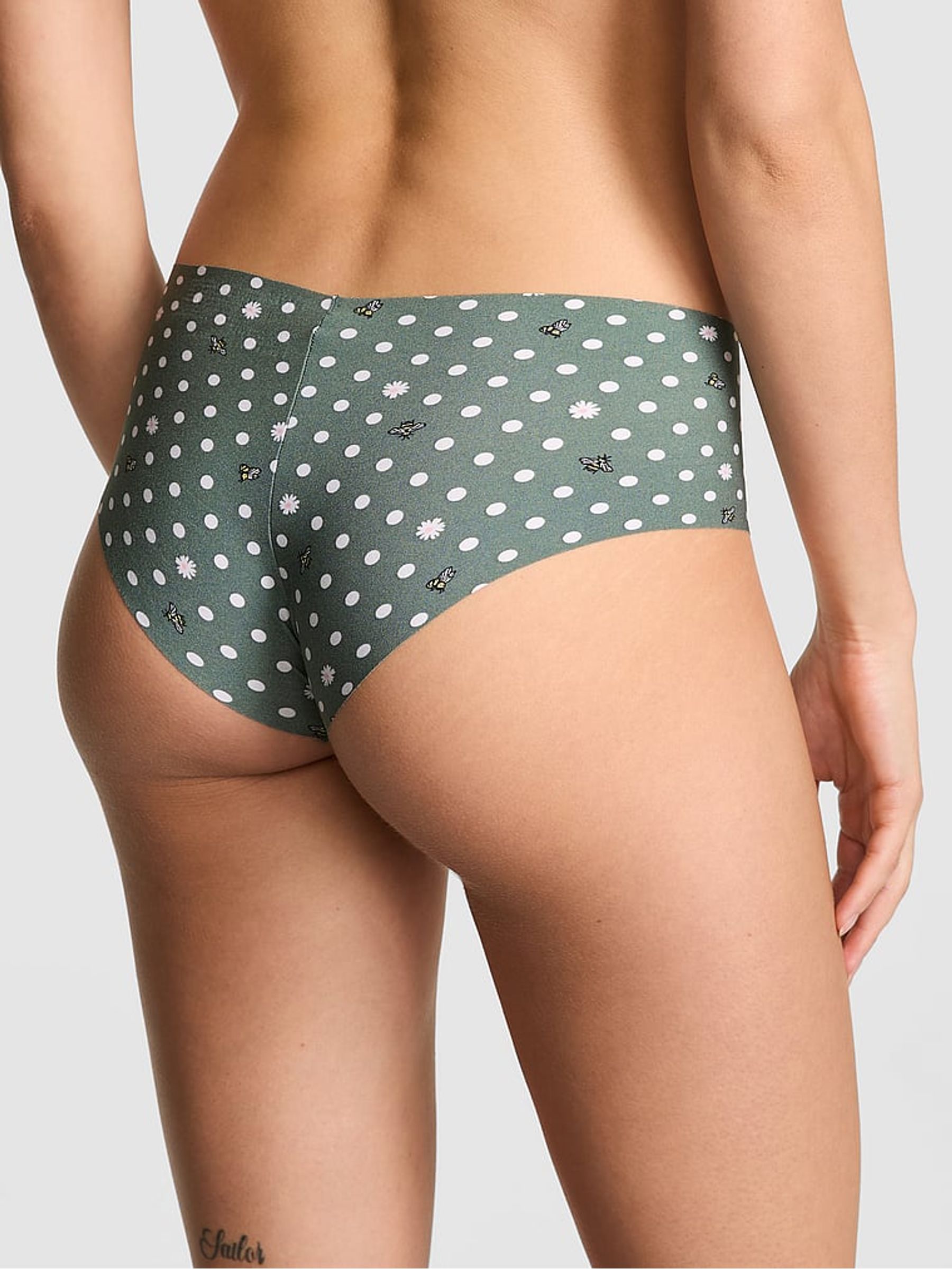 Faded Sage Green Cheeky Knickers - Image 2 of 2