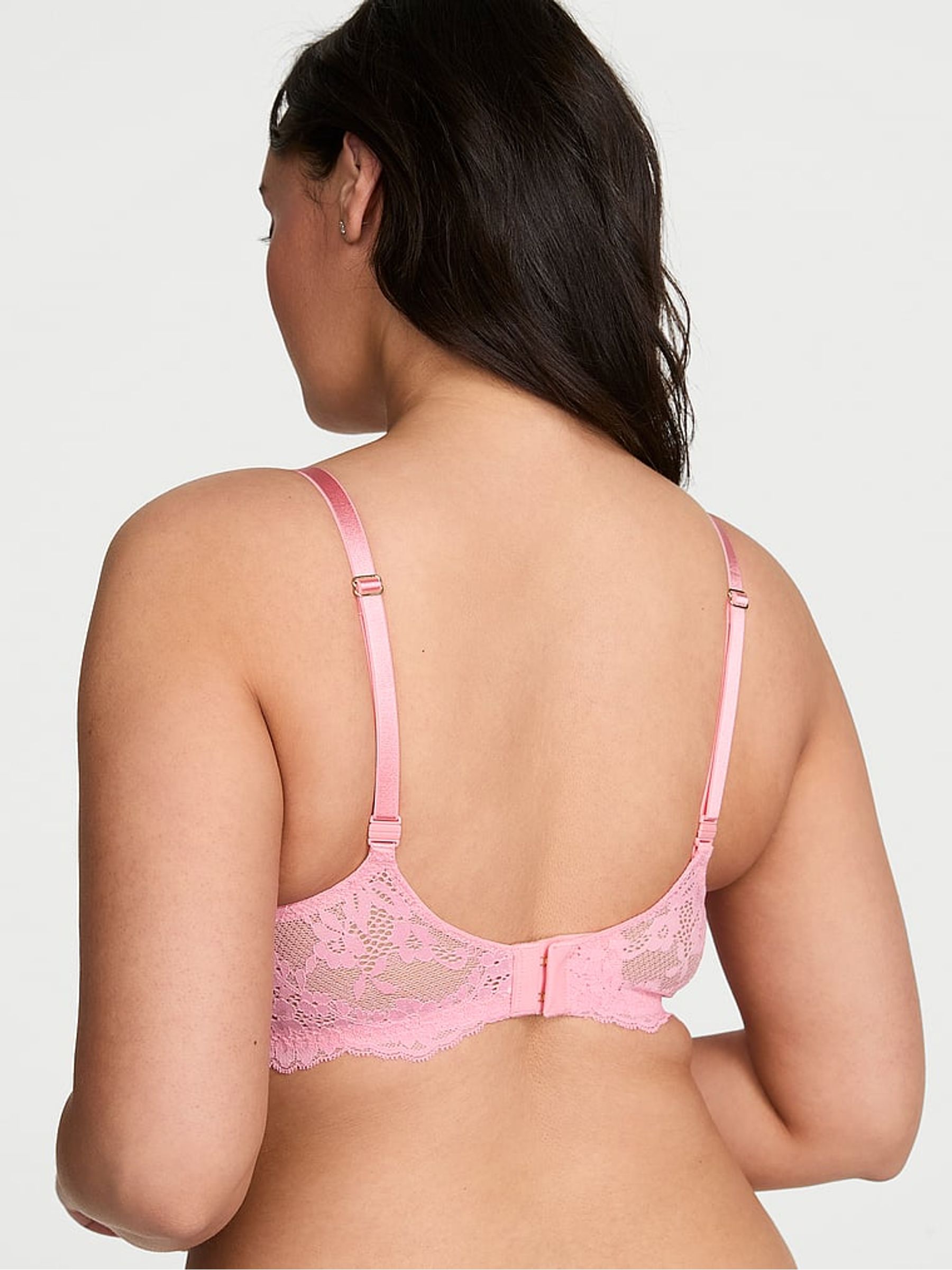Pink Hope Unlined Balcony Lace Bra - Image 2 of 3