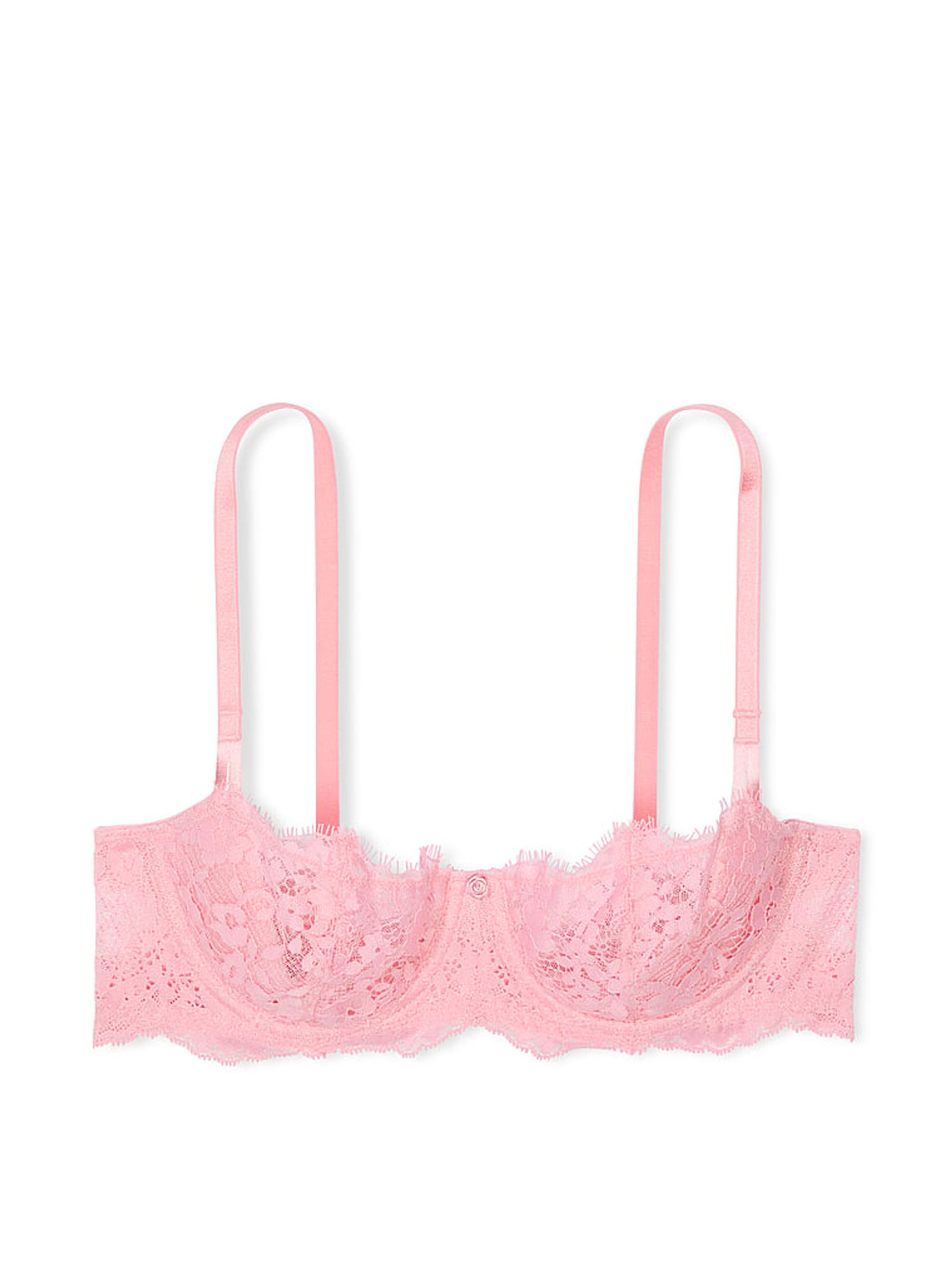 Pink Hope Unlined Balcony Lace Bra - Image 3 of 3