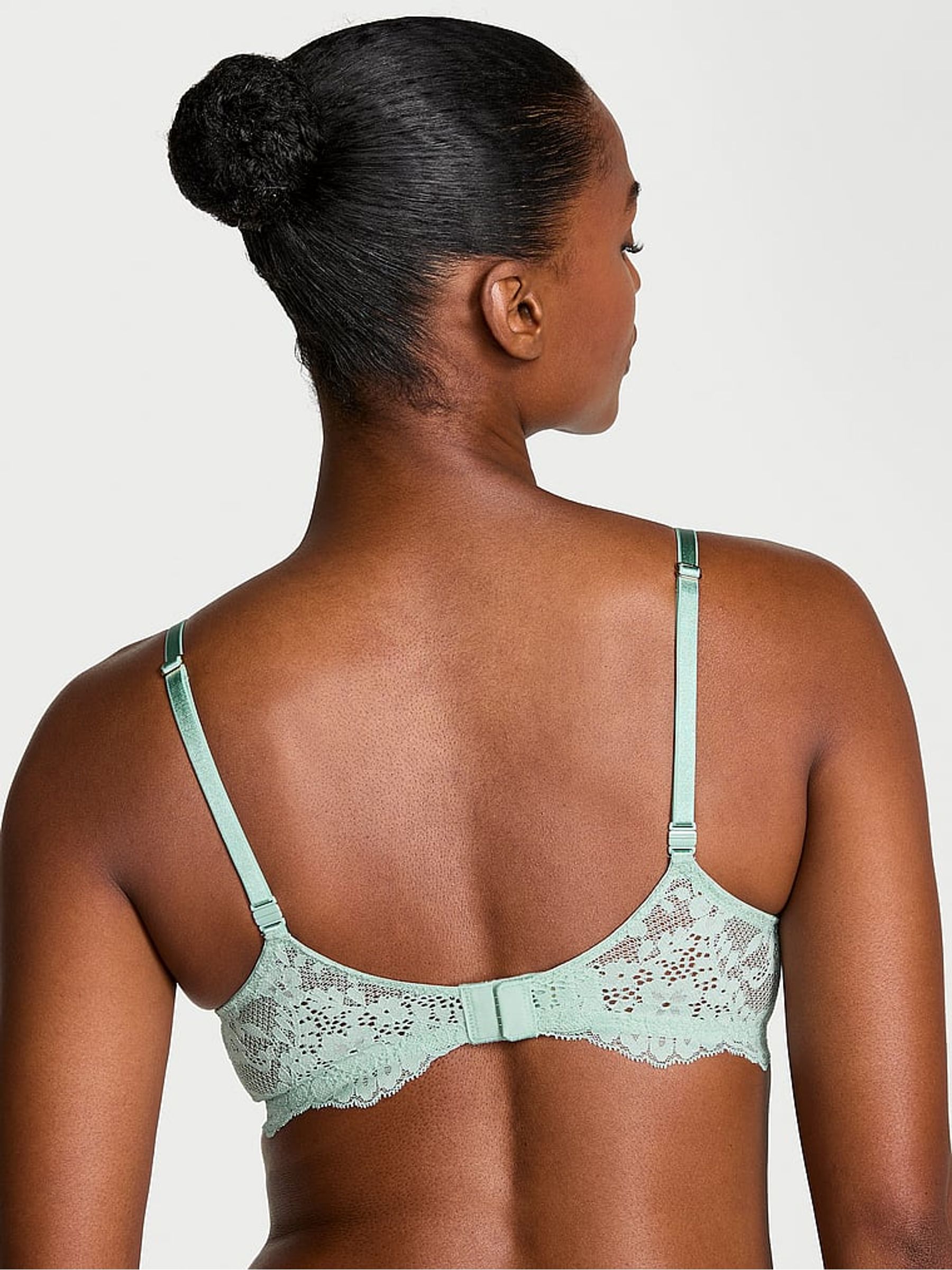 Silent Green Unlined Balcony Lace Bra - Image 2 of 2