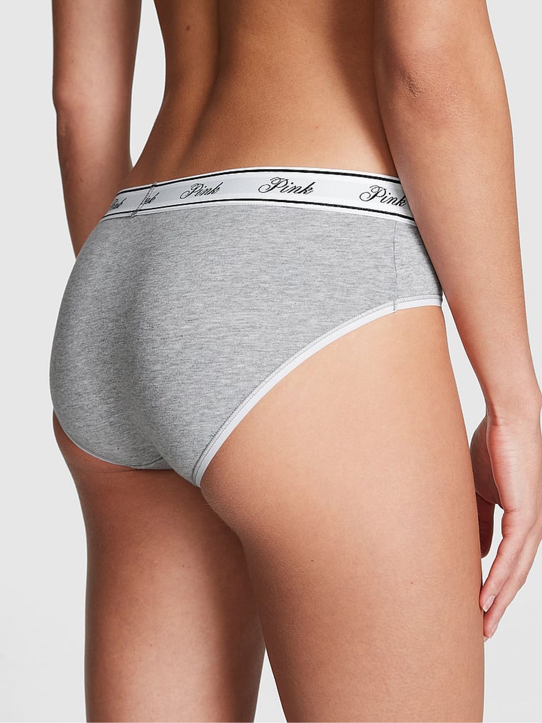 Black/White/Green/Grey/Pink Hipster Logo 5 Pack Knickers - Image 3 of 3