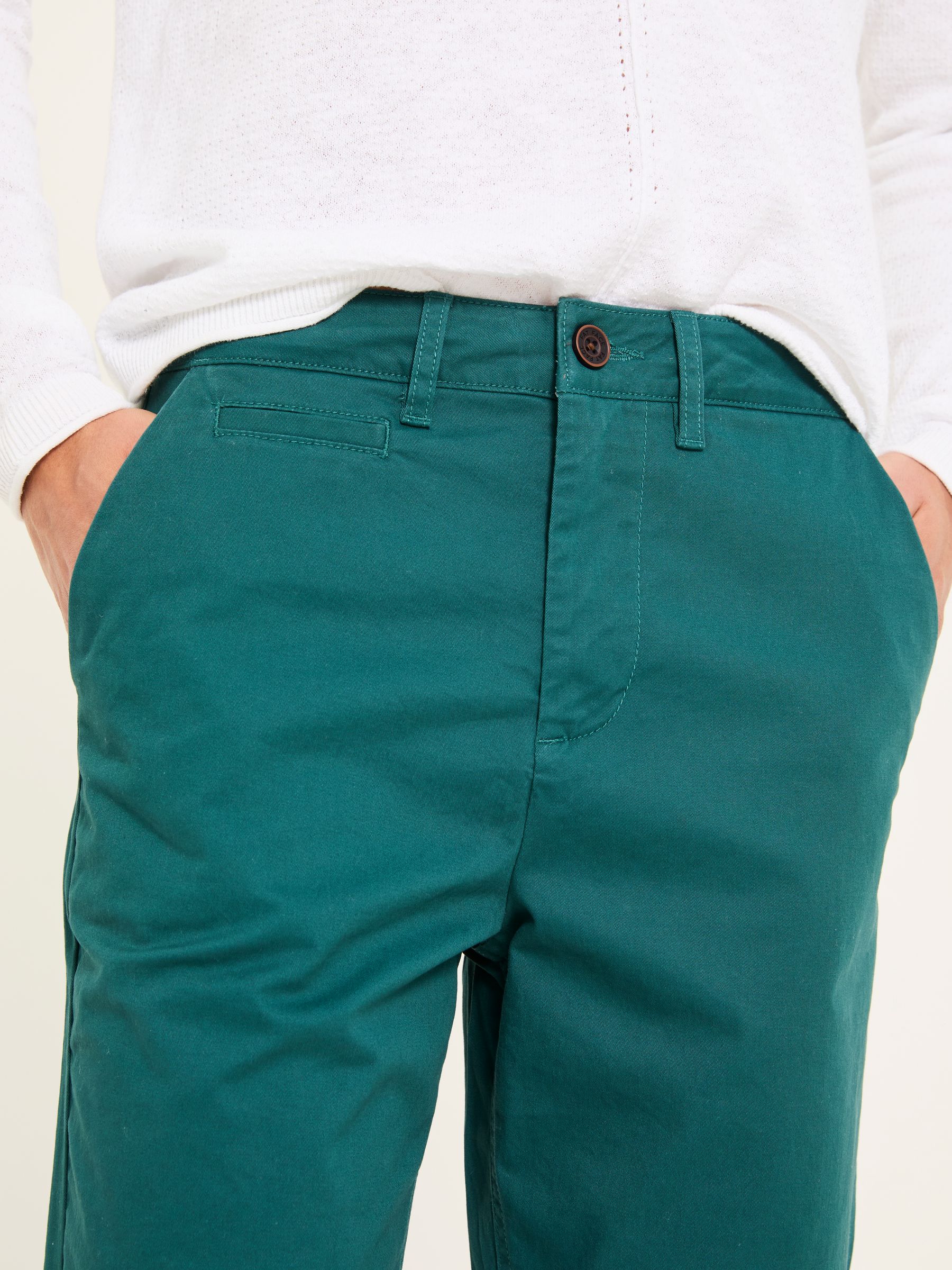 Rye Teal Blue Chino Trousers - Image 4 of 6