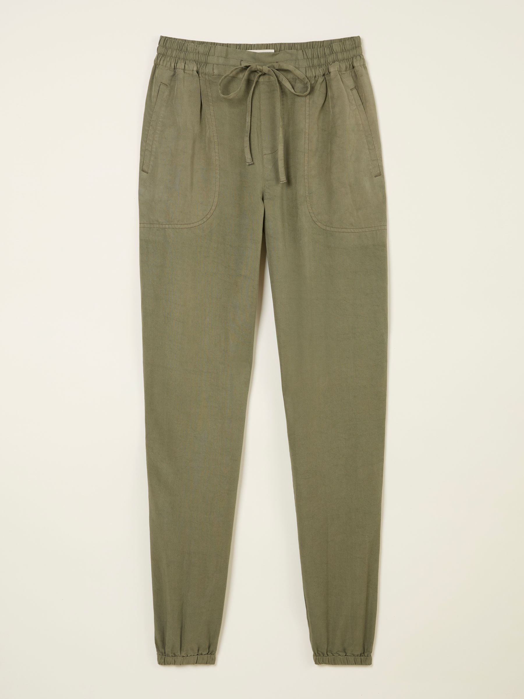 Lyme Khaki Green Cuffed Joggers - Image 6 of 6