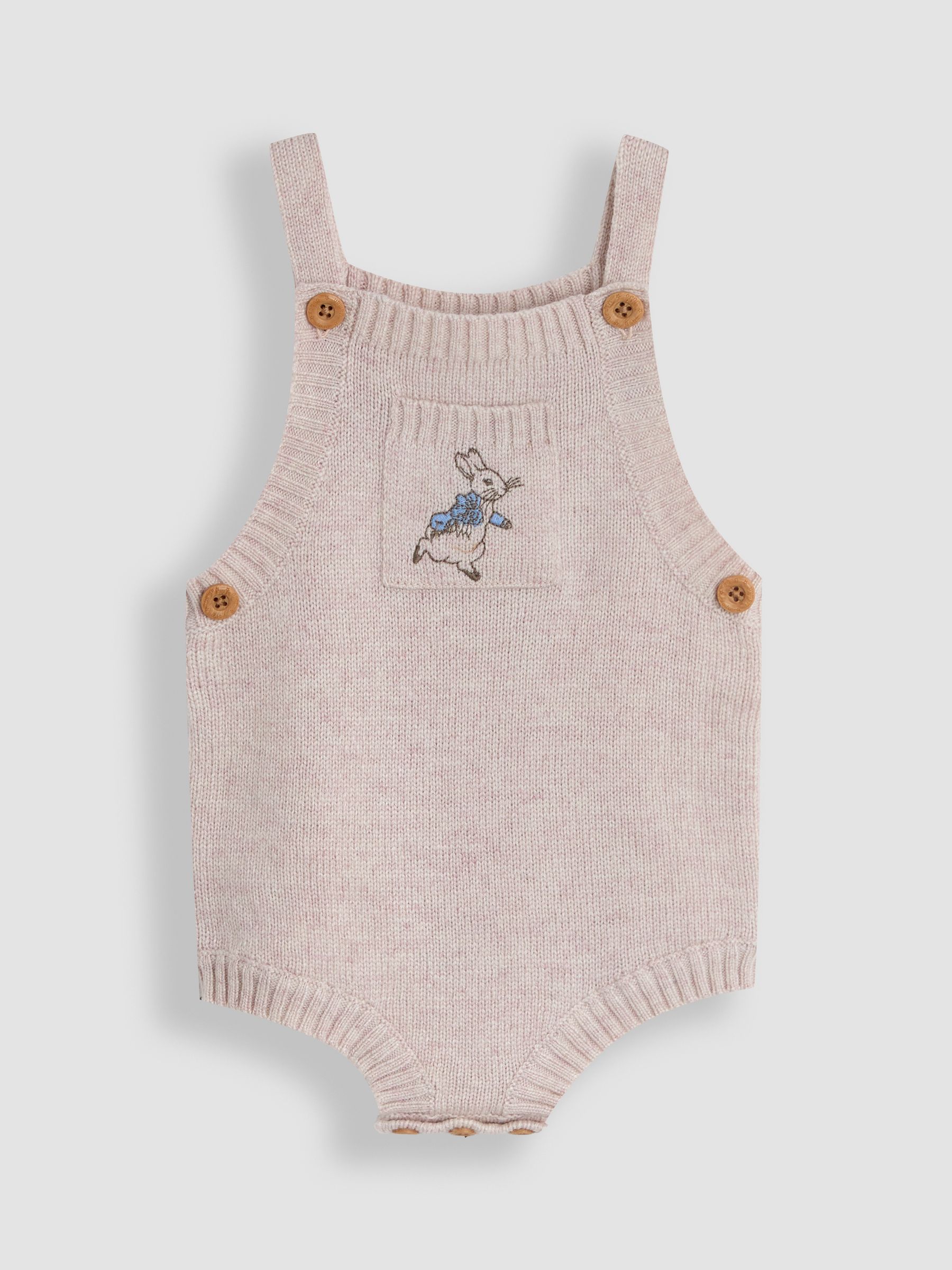 Natural Peter Rabbit™  Knitted Dungarees - Image 1 of 3