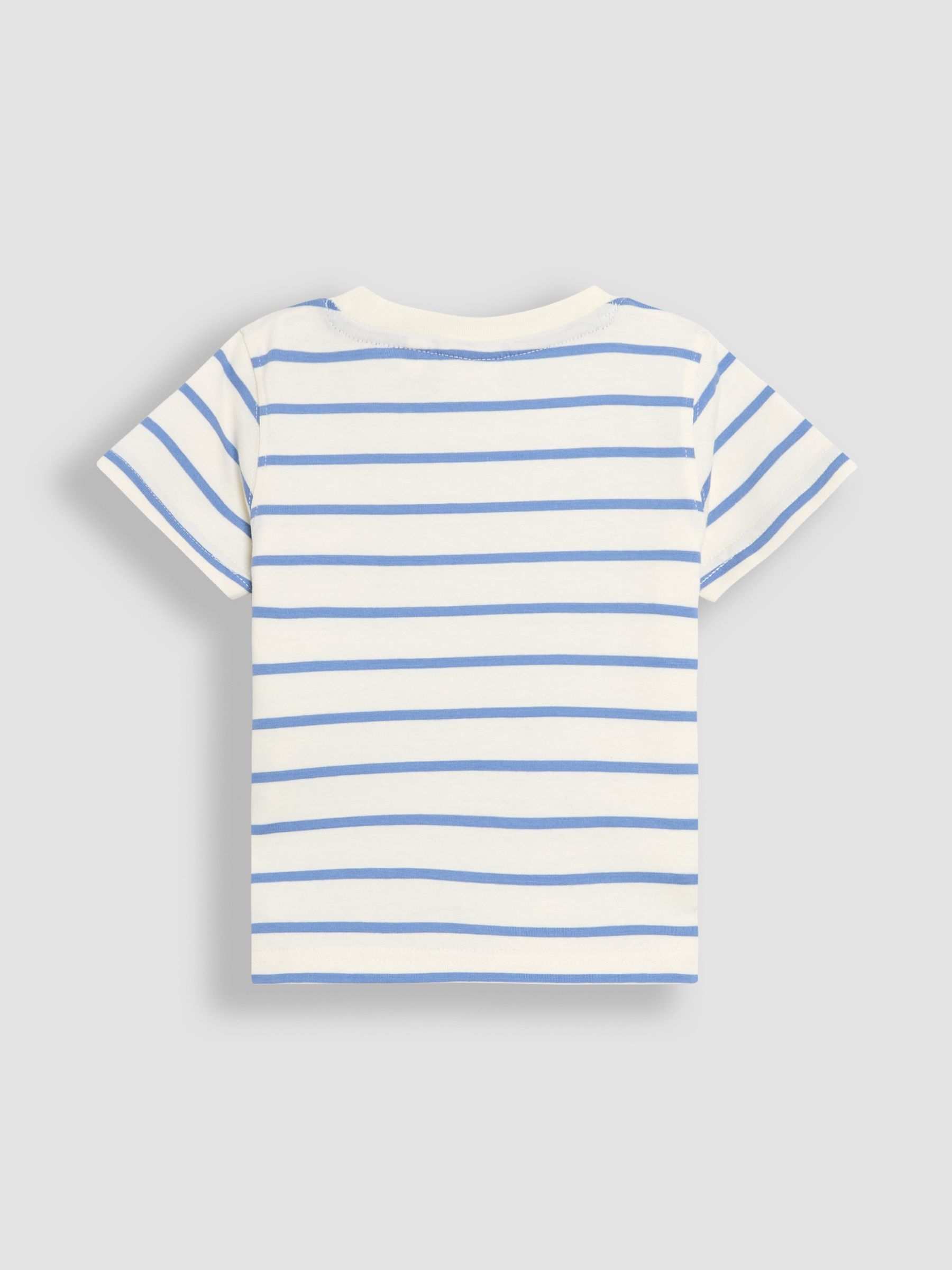 Blue Dinosaur 2-Piece Appliqué T-Shirt & Short Set - Image 3 of 7