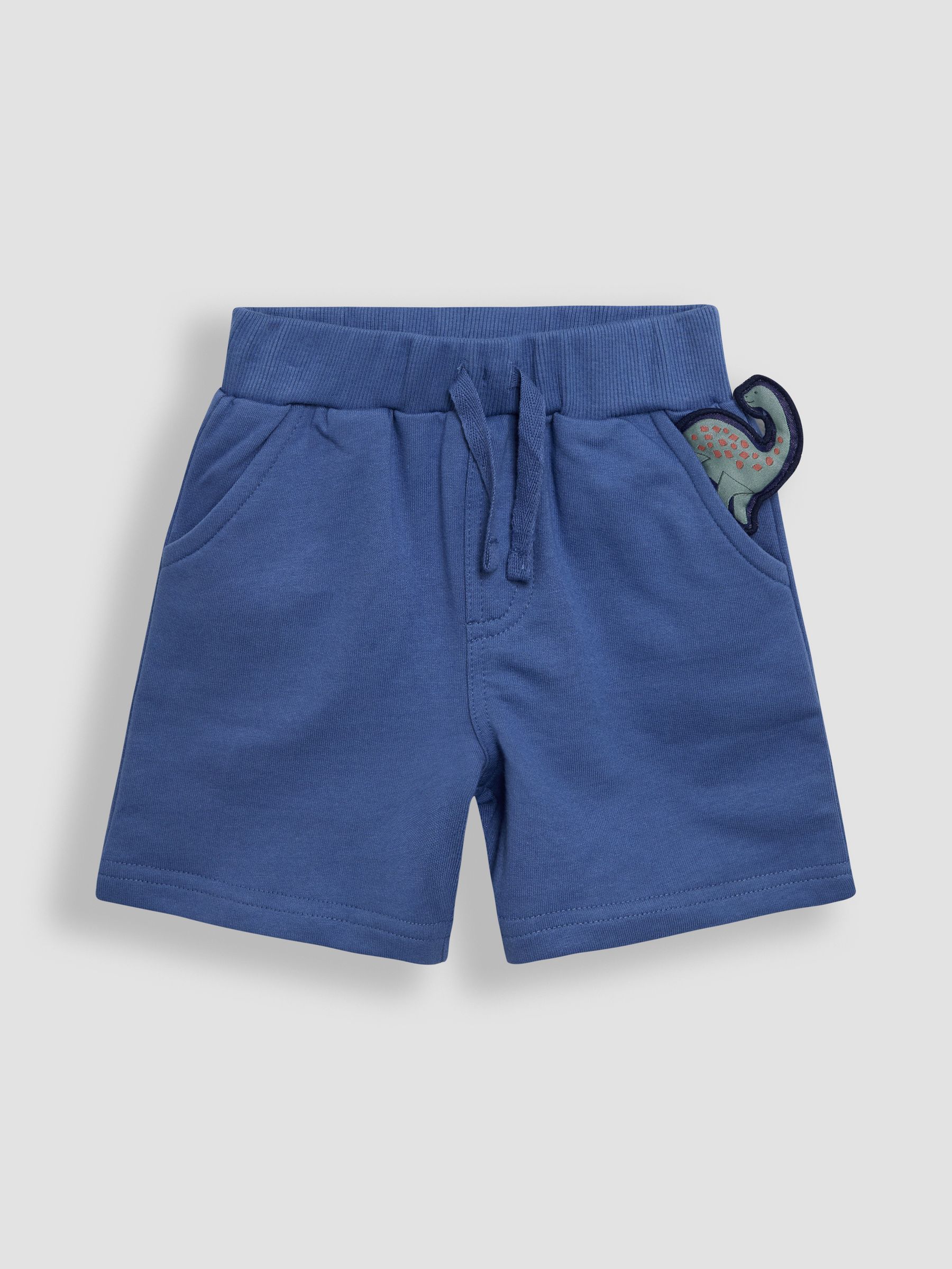 Blue Dinosaur 2-Piece Appliqué T-Shirt & Short Set - Image 5 of 7