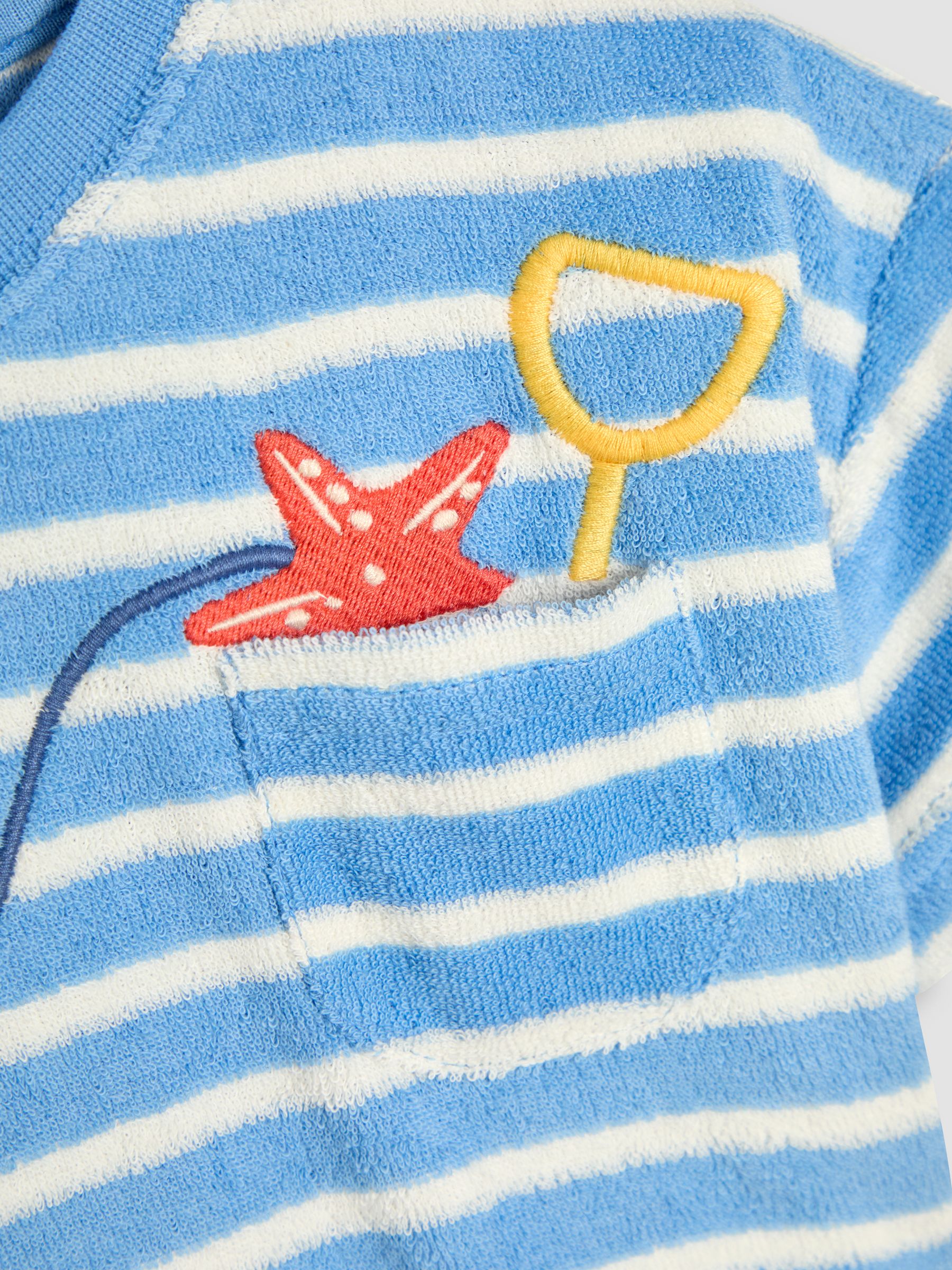 Blue 2-Piece Crab Textured T-Shirt & Shorts Set - Image 6 of 6