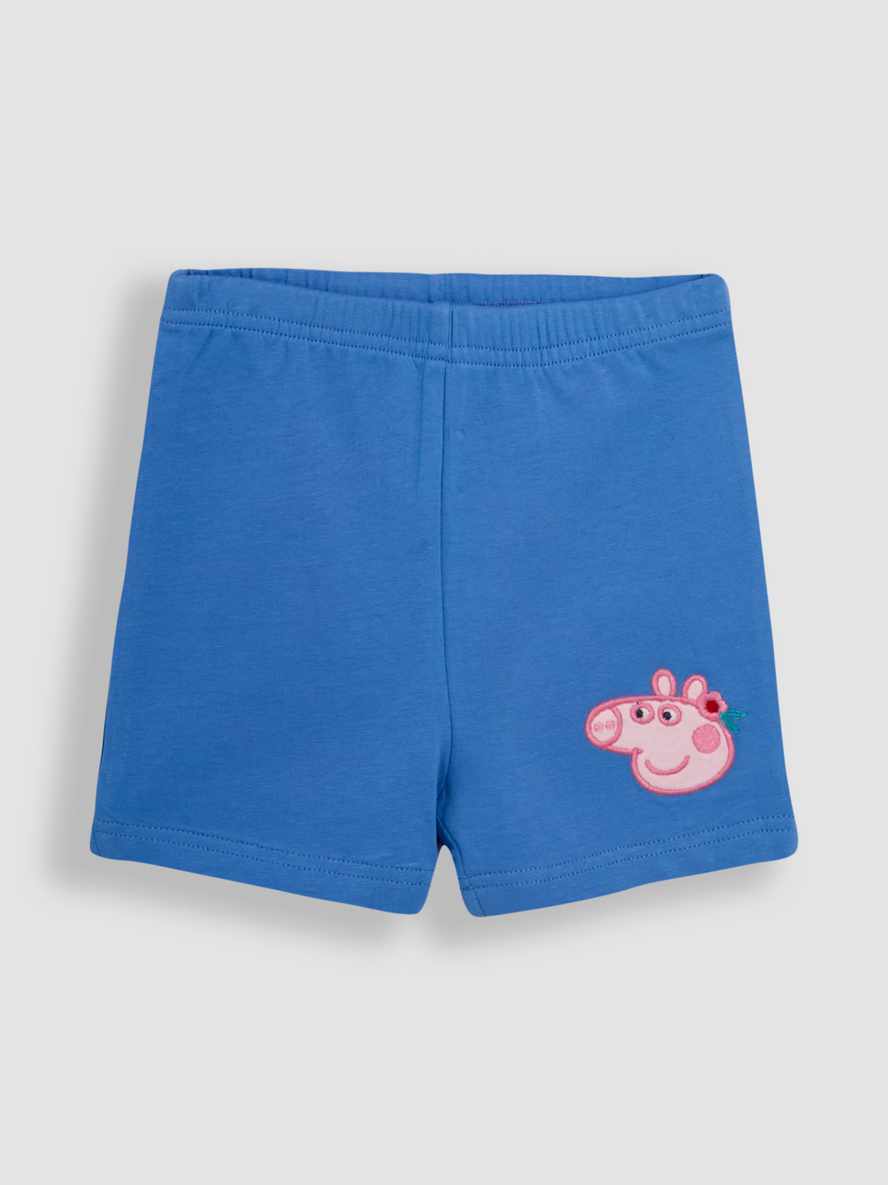 Pink Stripe 2-Piece Peppa Pig Appliqué T-Shirt & Shorts Set - Image 4 of 7