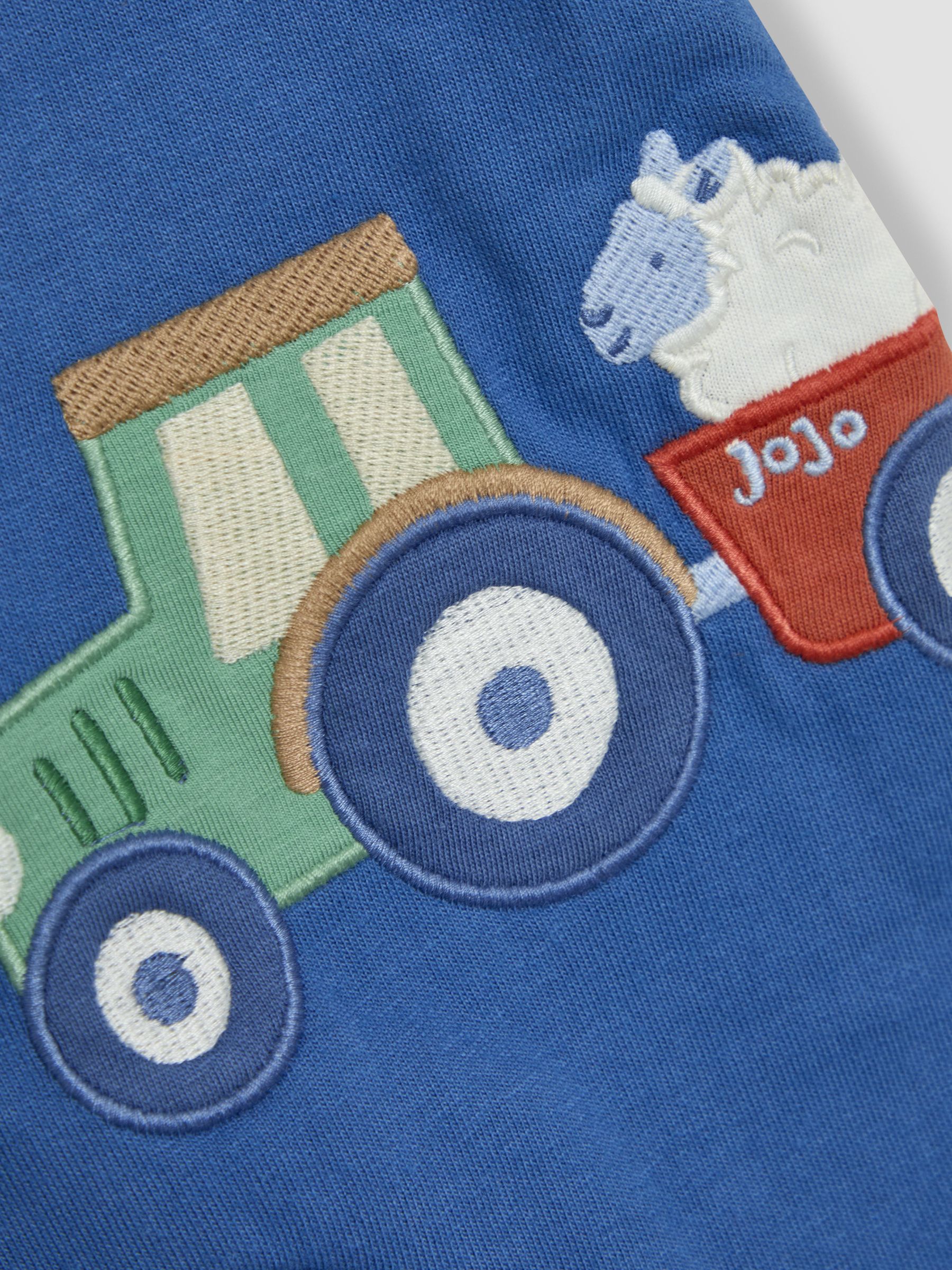 Denim Tractor 2-Piece Appliqué Dungarees & T-Shirt Set - Image 7 of 7
