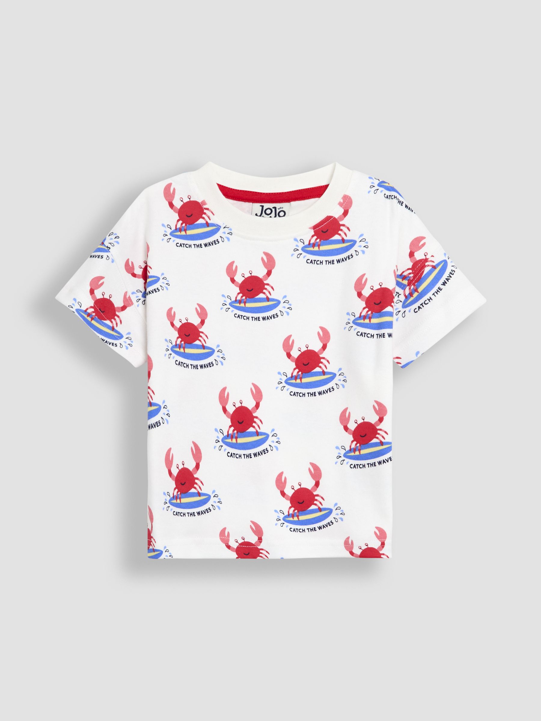 Ecru Crab 2-Piece Printed T-Shirt & Short Set - Image 2 of 6