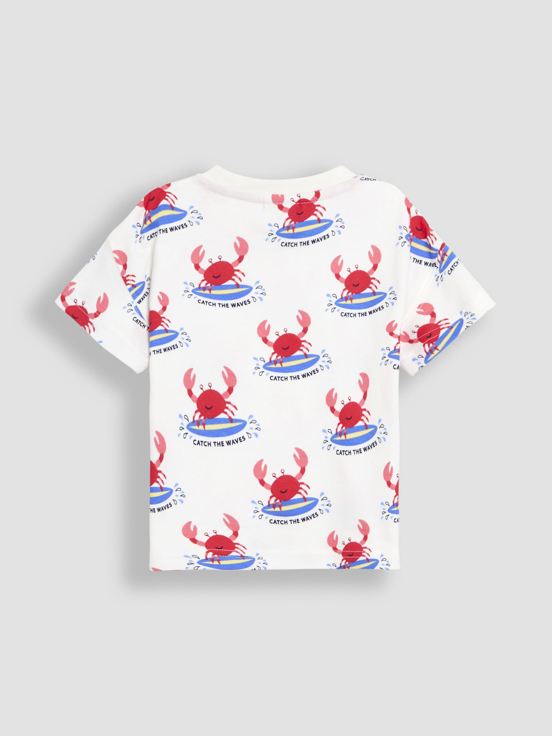 Ecru Crab 2-Piece Printed T-Shirt & Short Set - Image 3 of 6