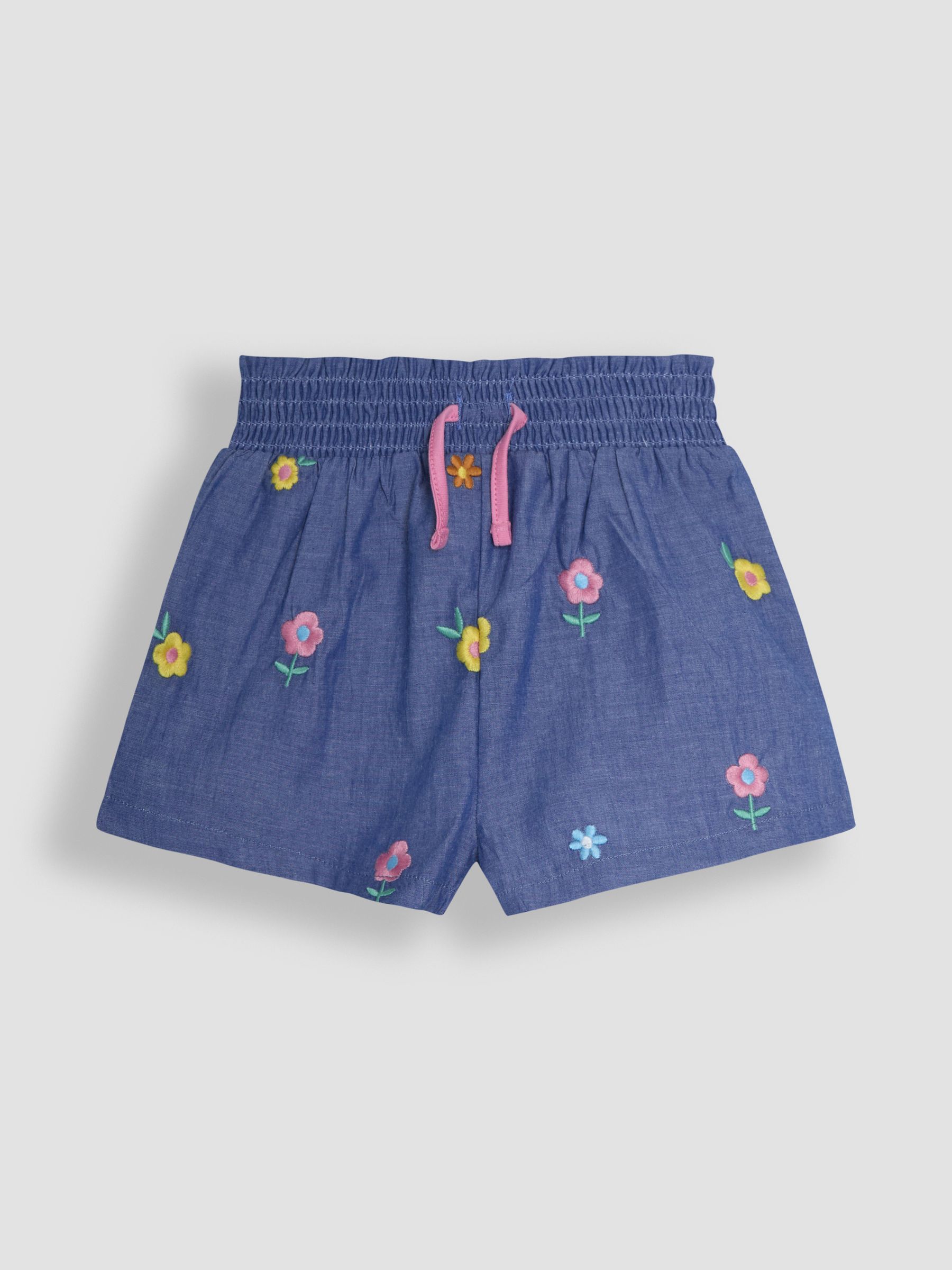 Yellow 100% Cotton 2-Piece Peppa Pig Embroidered Top & Chambray Shorts Set - Image 4 of 6