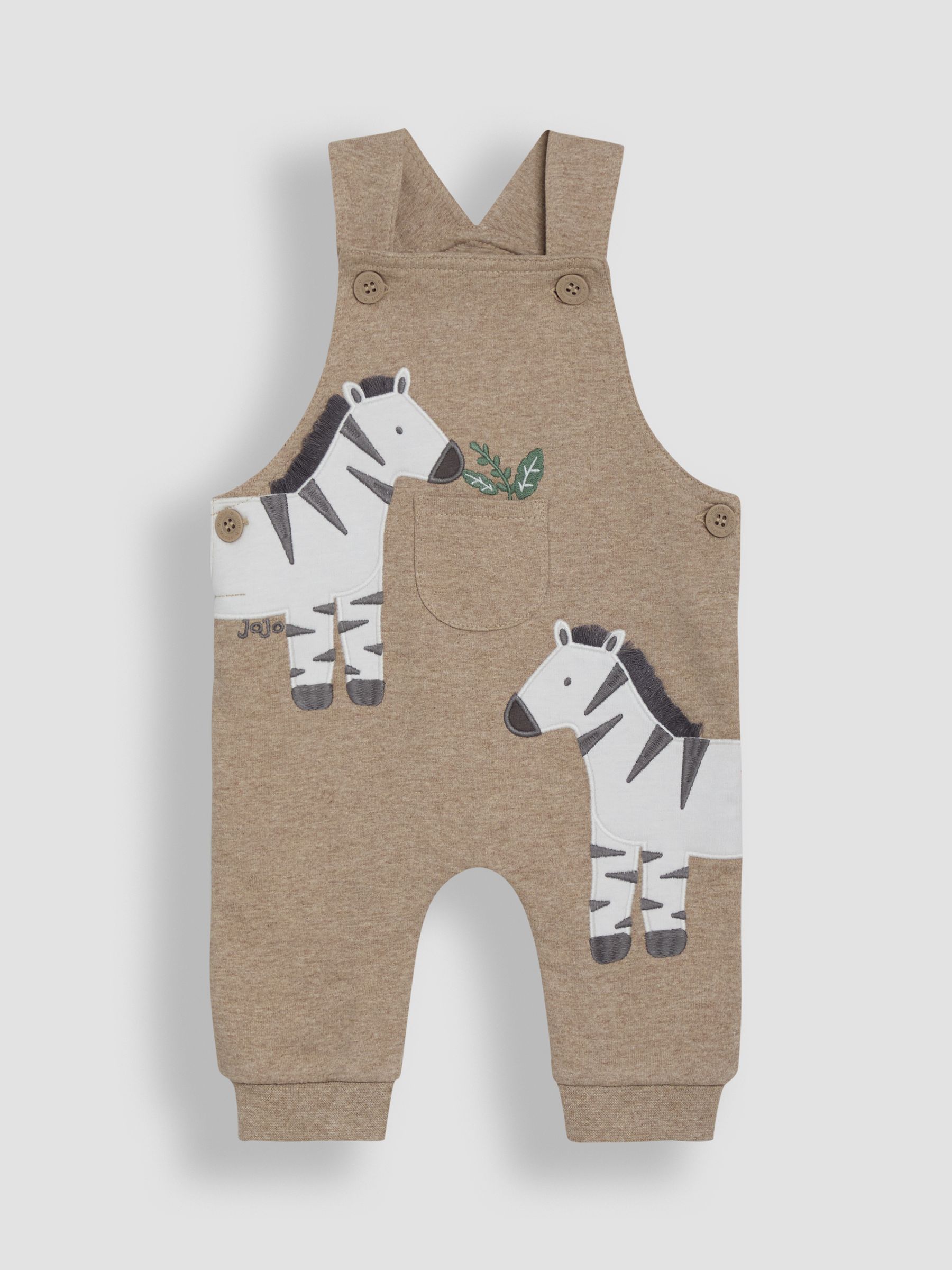 Fawn 2-Piece Appliqué Dungarees & T-Shirt Set - Image 2 of 6