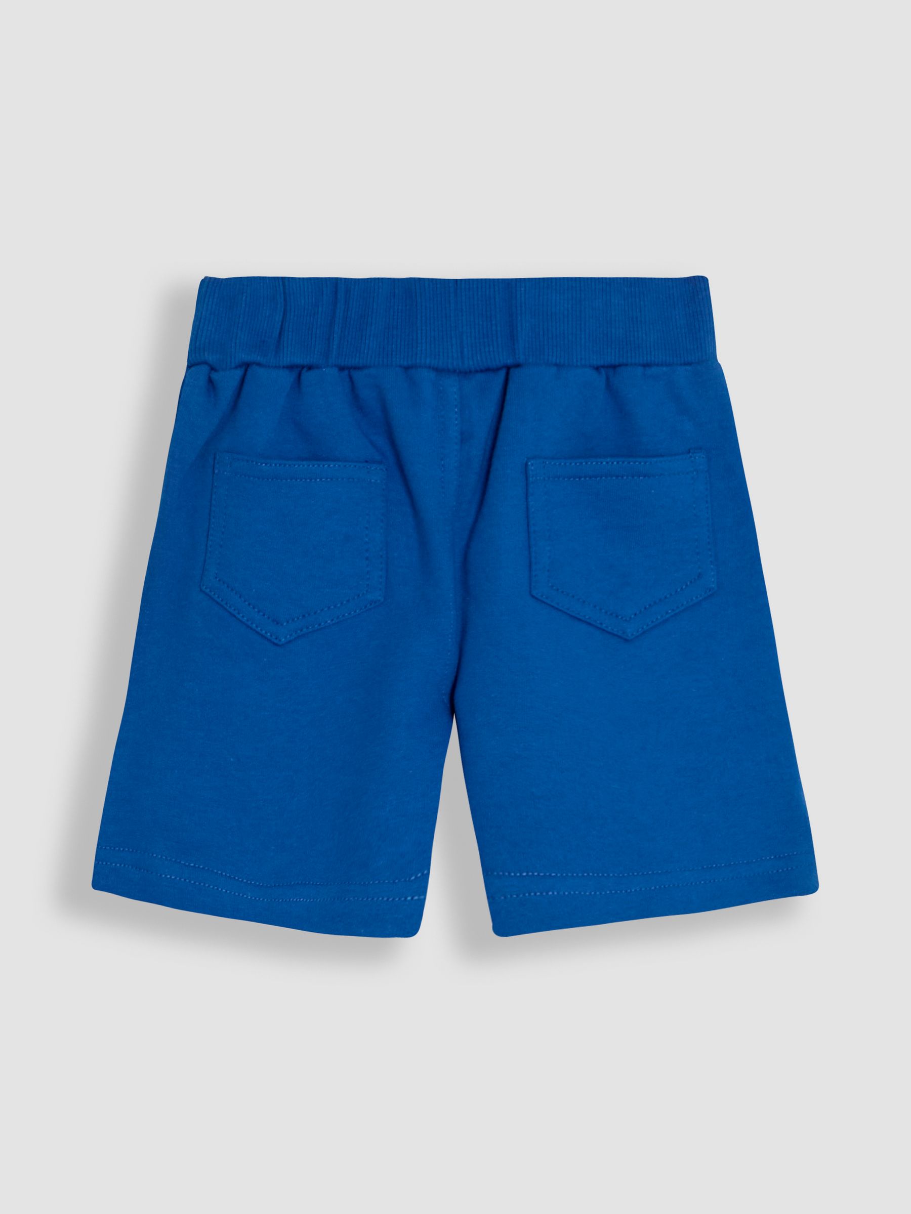 Blue Shark 2 Piece Appliqué 100% Cotton T-Shirt & Short Set - Image 5 of 6