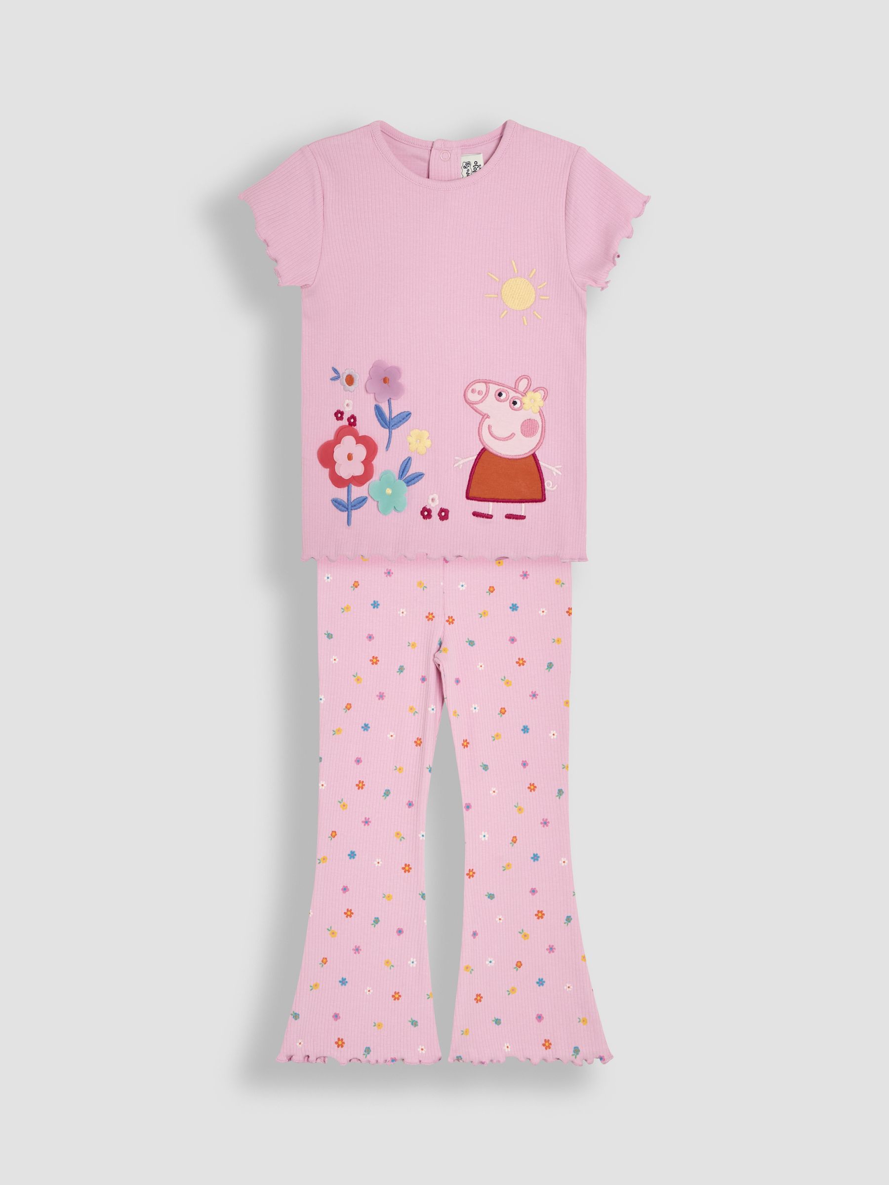 Pink 2-Piece Peppa Pig T- Shirt & Flared Leggings Set - Image 1 of 7