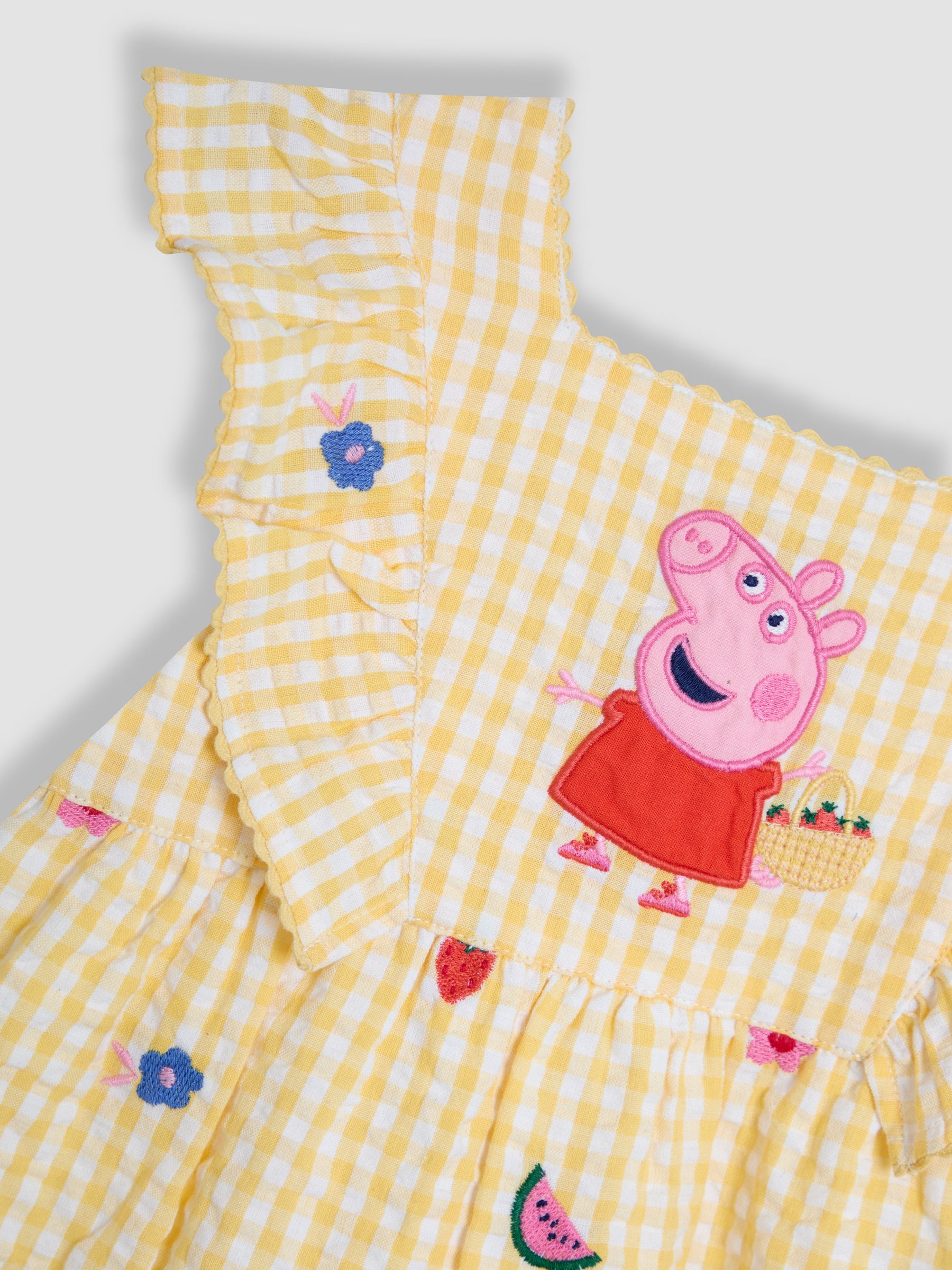 Yellow 2-Piece Peppa Pig Woven Top & Shorts Set - Image 9 of 10