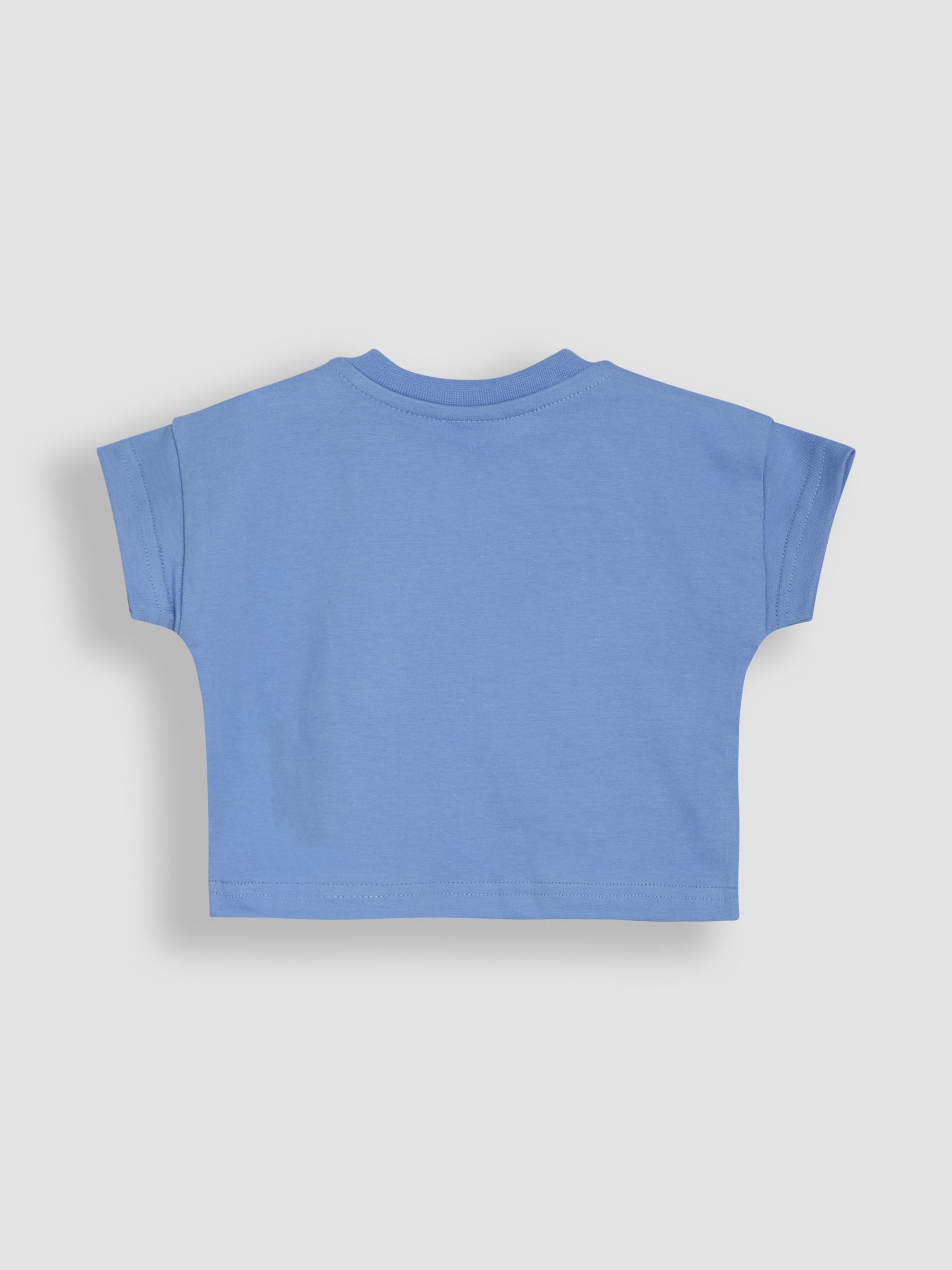 Blue 2-Piece Checkerboard Dungarees & T-Shirt Set - Image 5 of 6