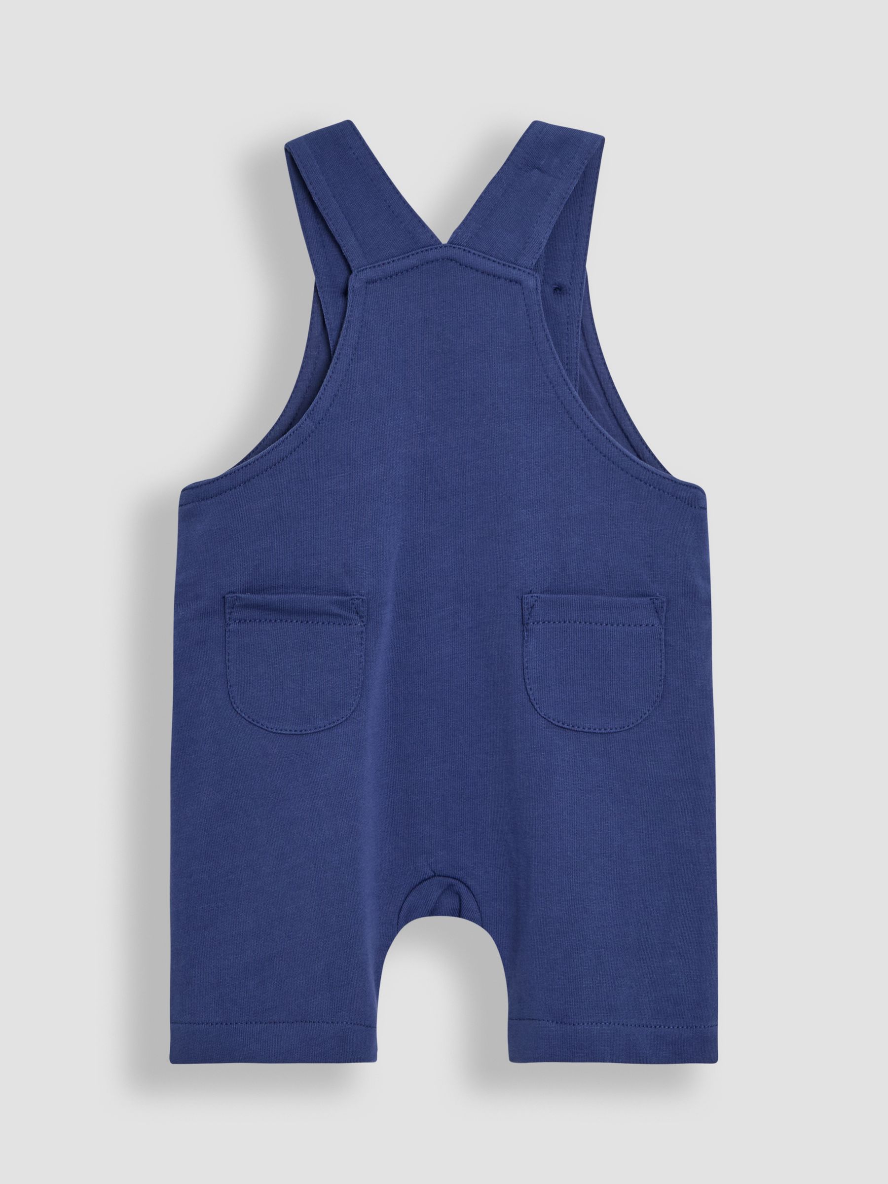Indigo Shark 2-Piece Appliqué Dungarees & T-Shirt Set - Image 5 of 9