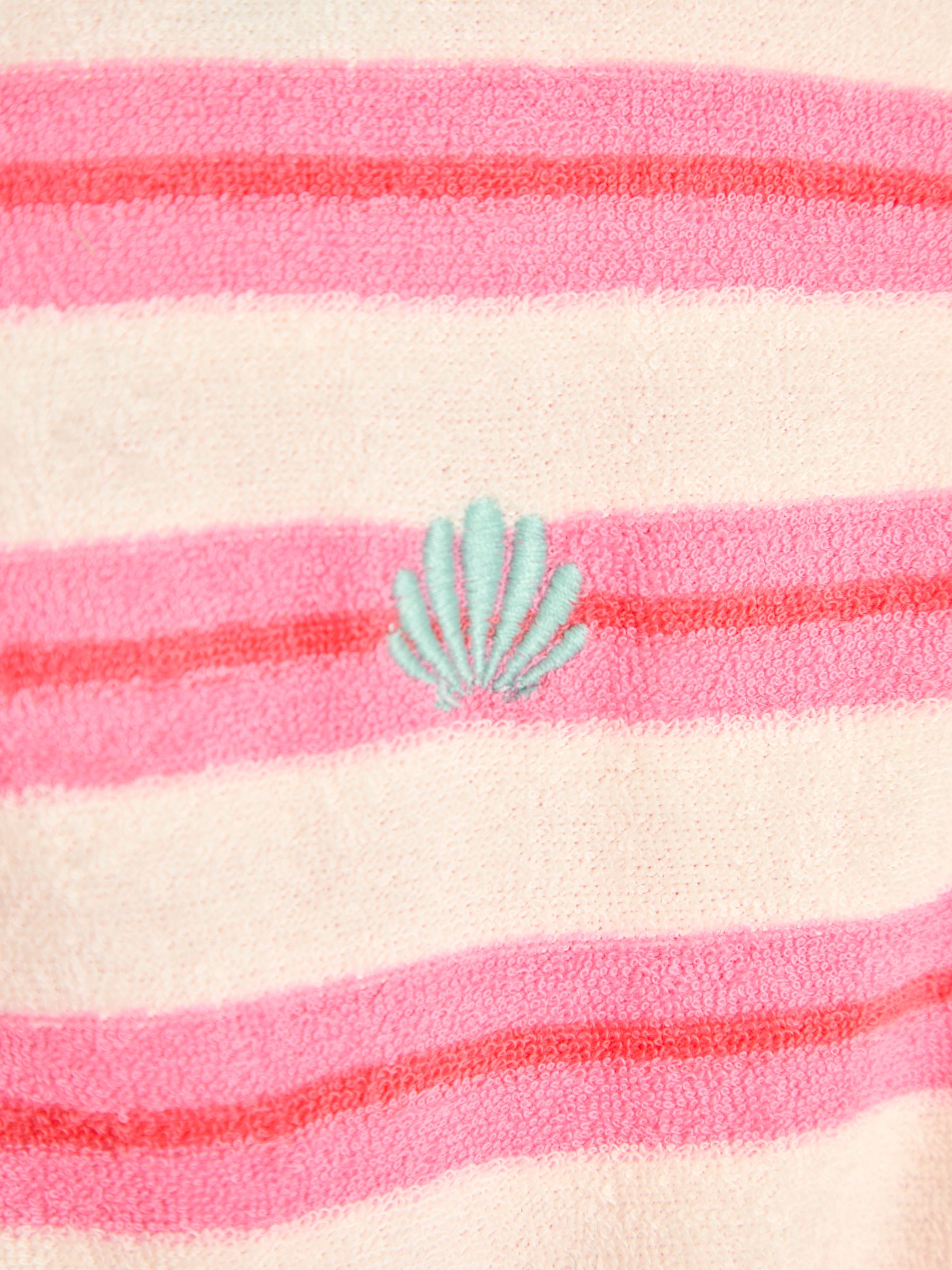 Pink Stripe Towelling Sunsuit & Scrunchie - Image 4 of 5