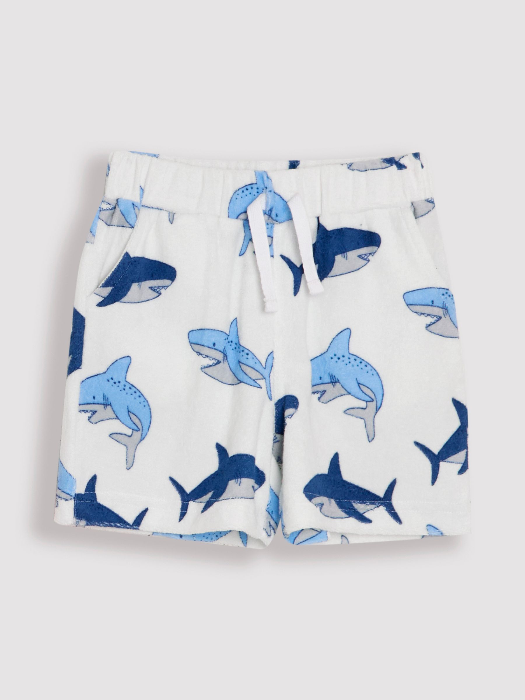 Ecru 2-Piece Shark Textured Shirt & Shorts Set - Image 4 of 6