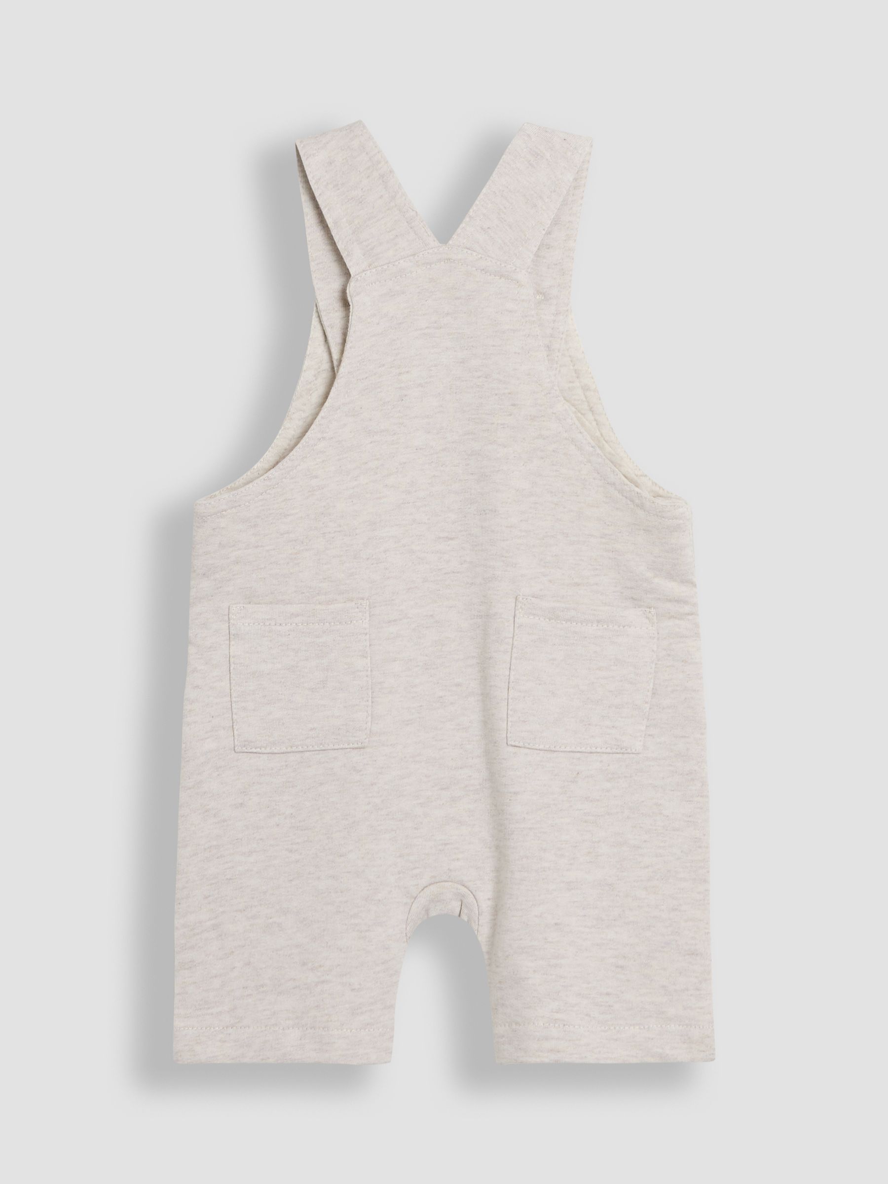 Natural Tractor 2-Piece Appliqué Dungarees & T-Shirt Set - Image 3 of 6