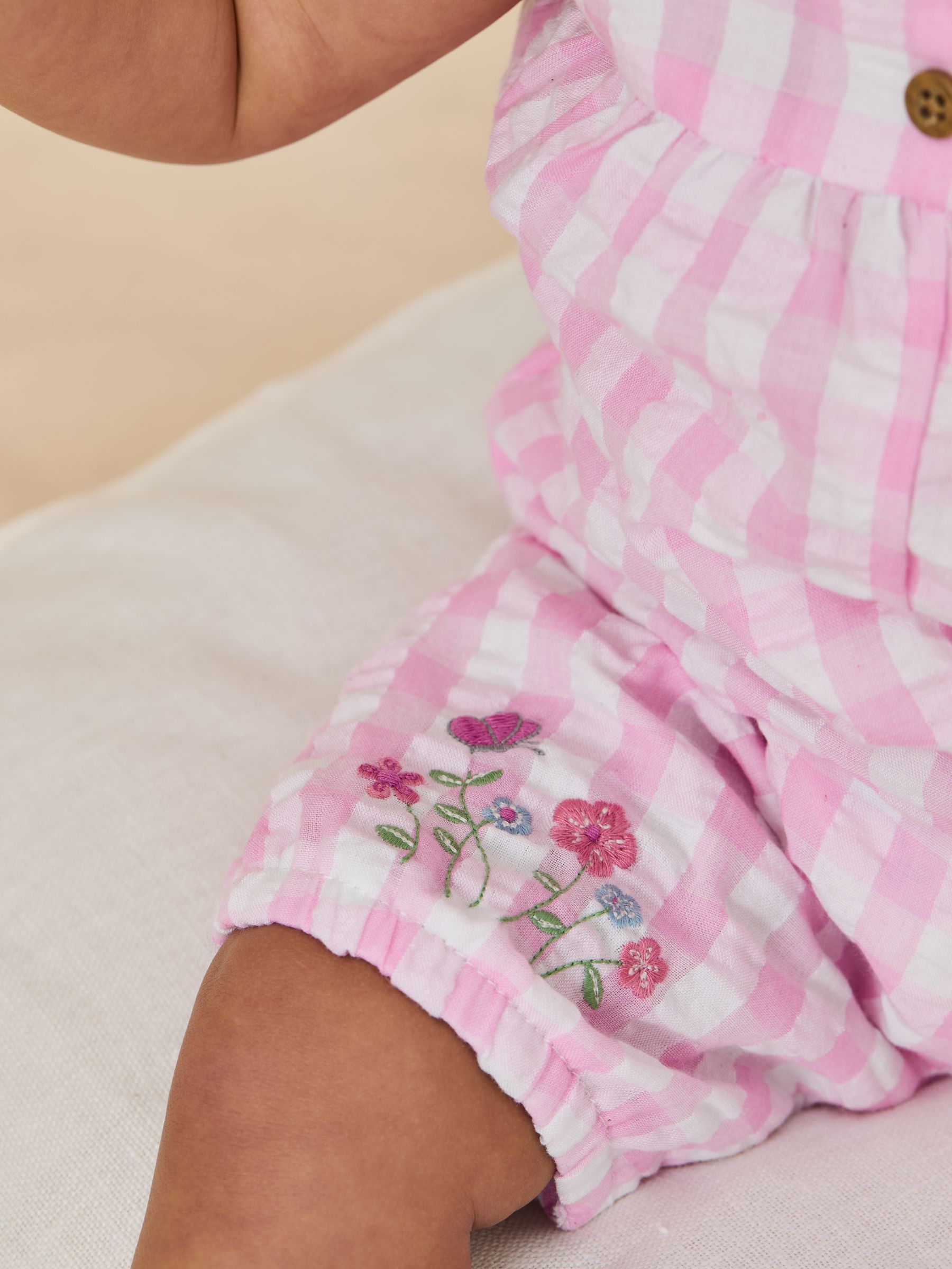 Pink Gingham Peter Flopsy Bunny & Headband Set - Image 3 of 6