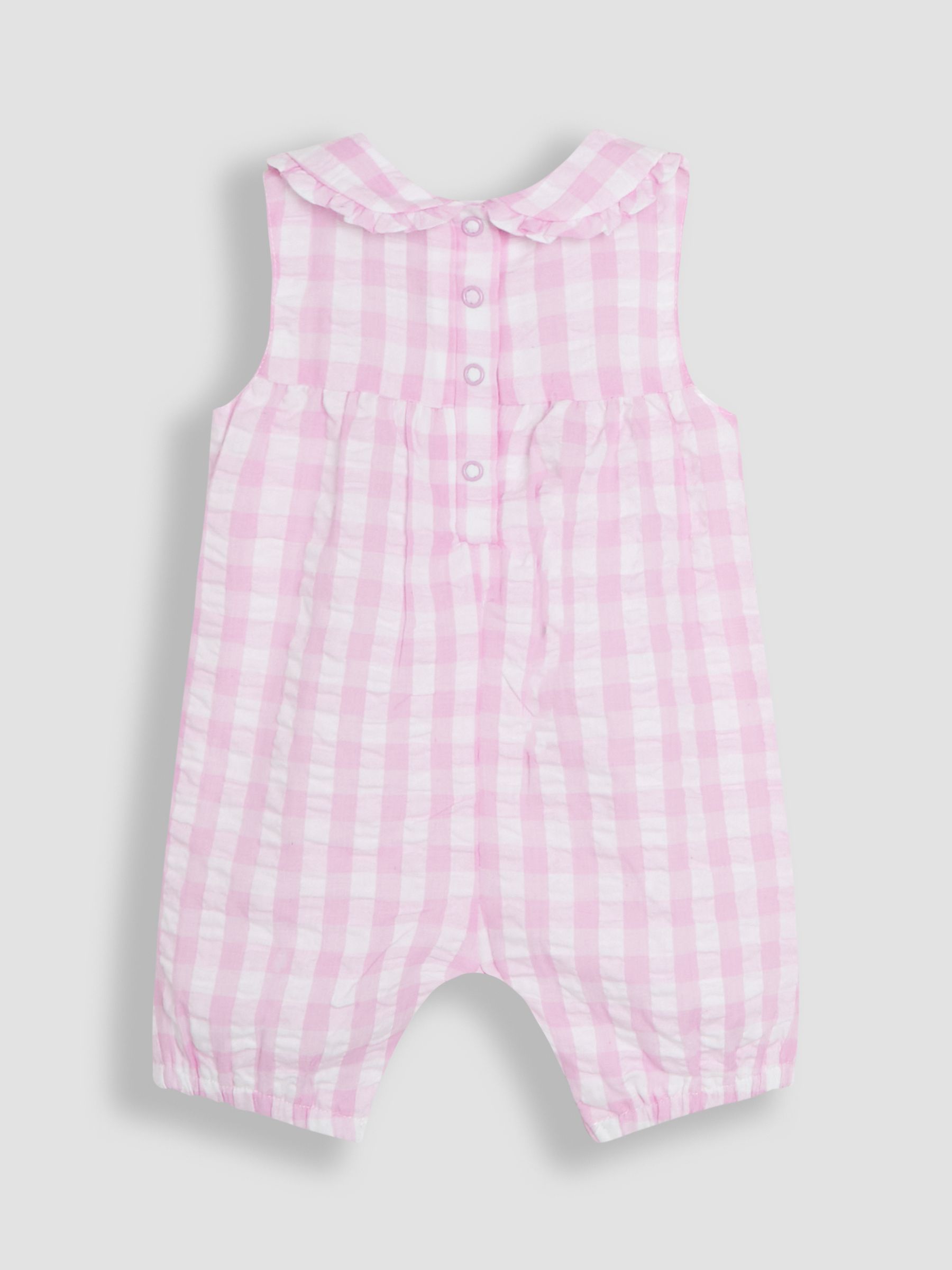Pink Gingham Peter Flopsy Bunny Jumpsuit & Headband Set - Image 8 of 10