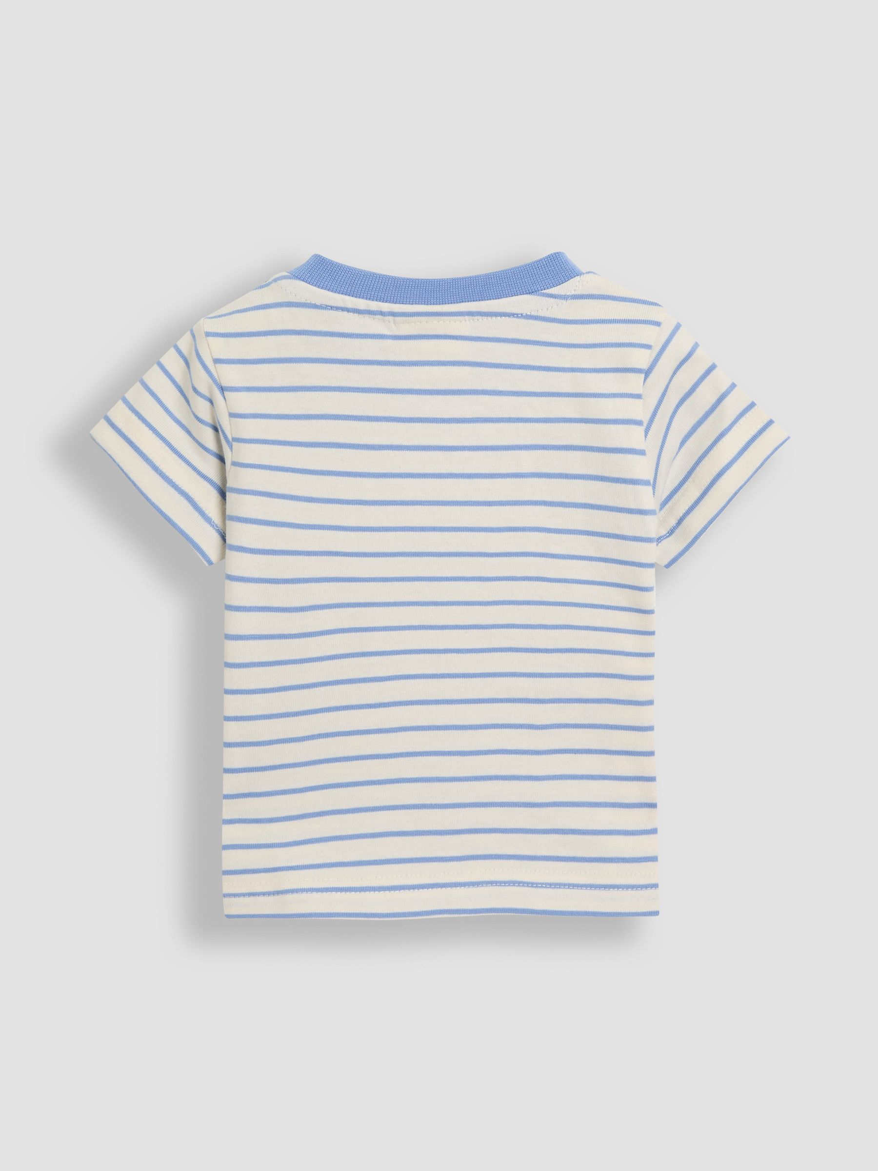 Blue Boat 2-Piece Appliqué Dungarees & T-Shirt Set - Image 4 of 7