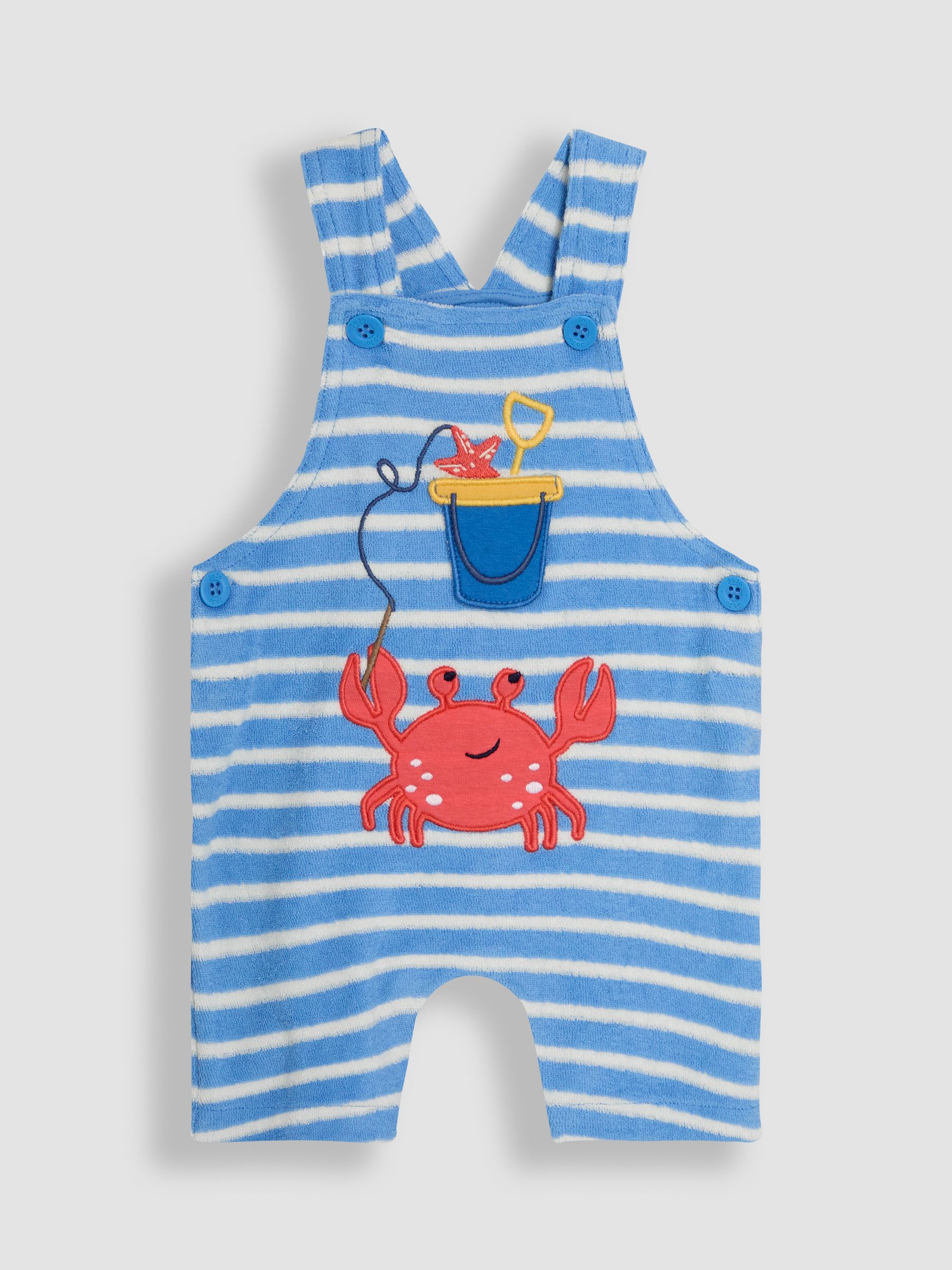 Blue Crab 2-Piece Appliqué Dungarees & T-Shirt Set - Image 2 of 8
