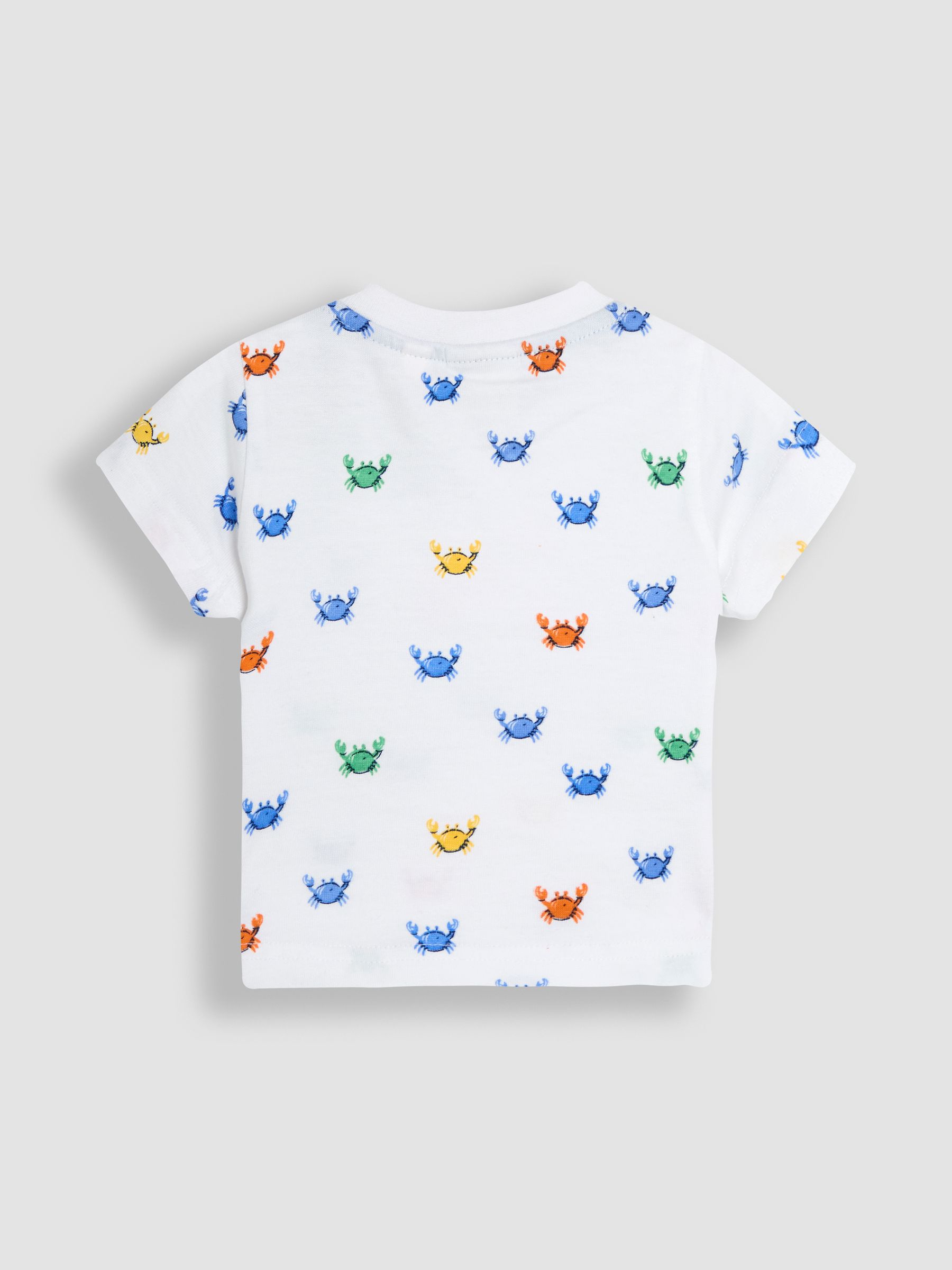Blue Crab 2-Piece Appliqué Dungarees & T-Shirt Set - Image 5 of 8