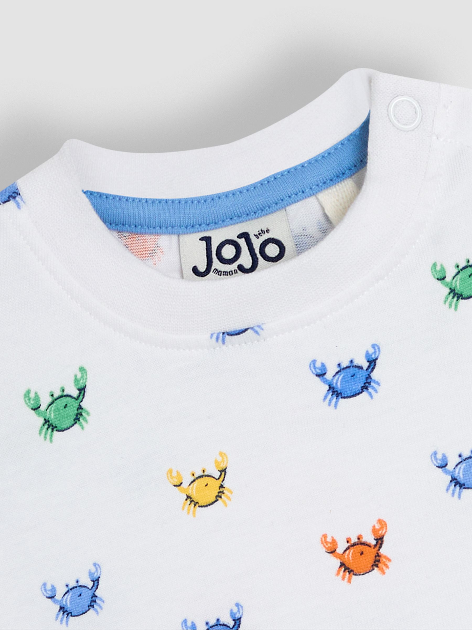 Blue Crab 2-Piece Appliqué Dungarees & T-Shirt Set - Image 6 of 8