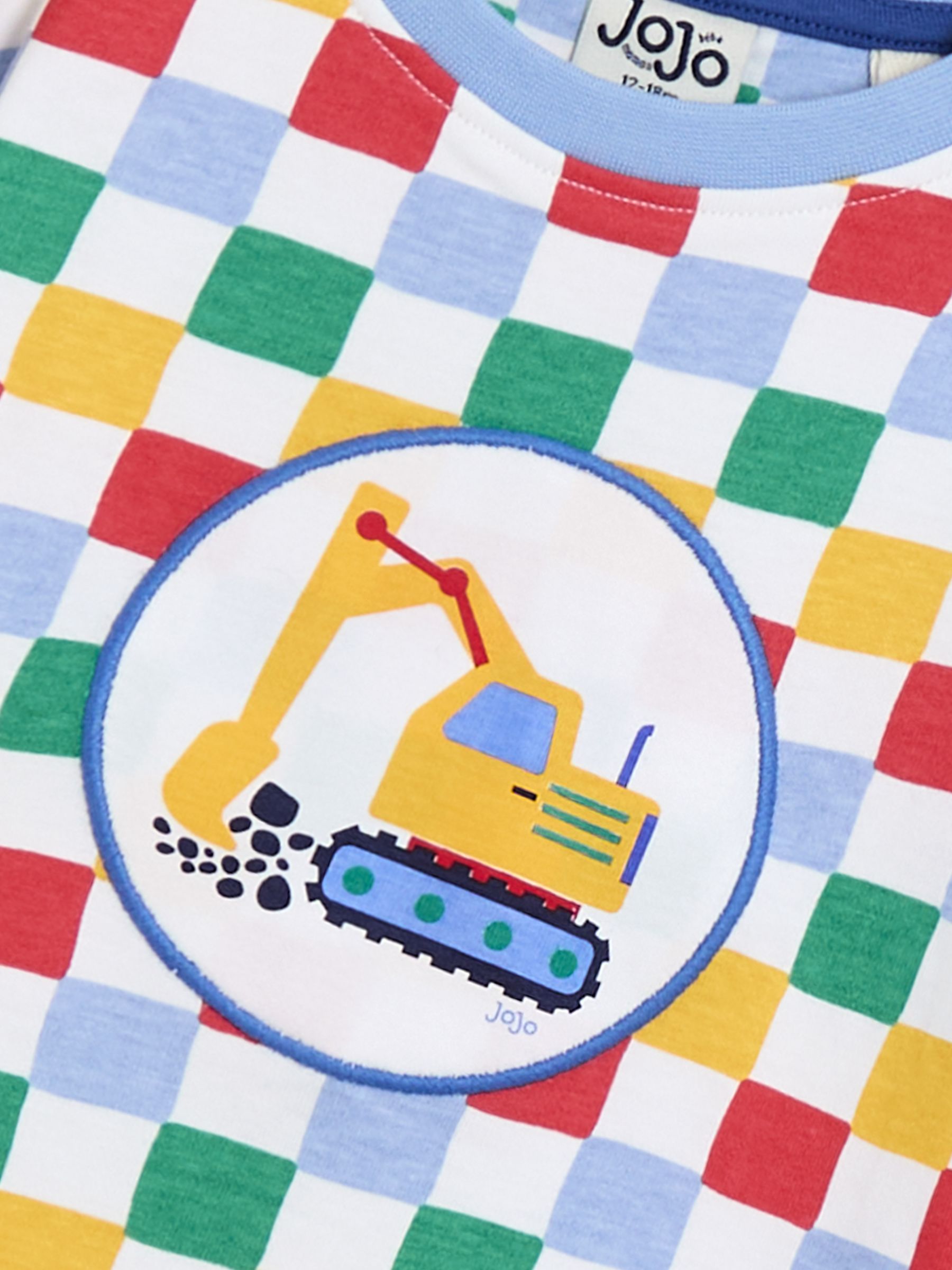 Multi Construction Appliqué Checkerboard T-Shirt - Image 3 of 3