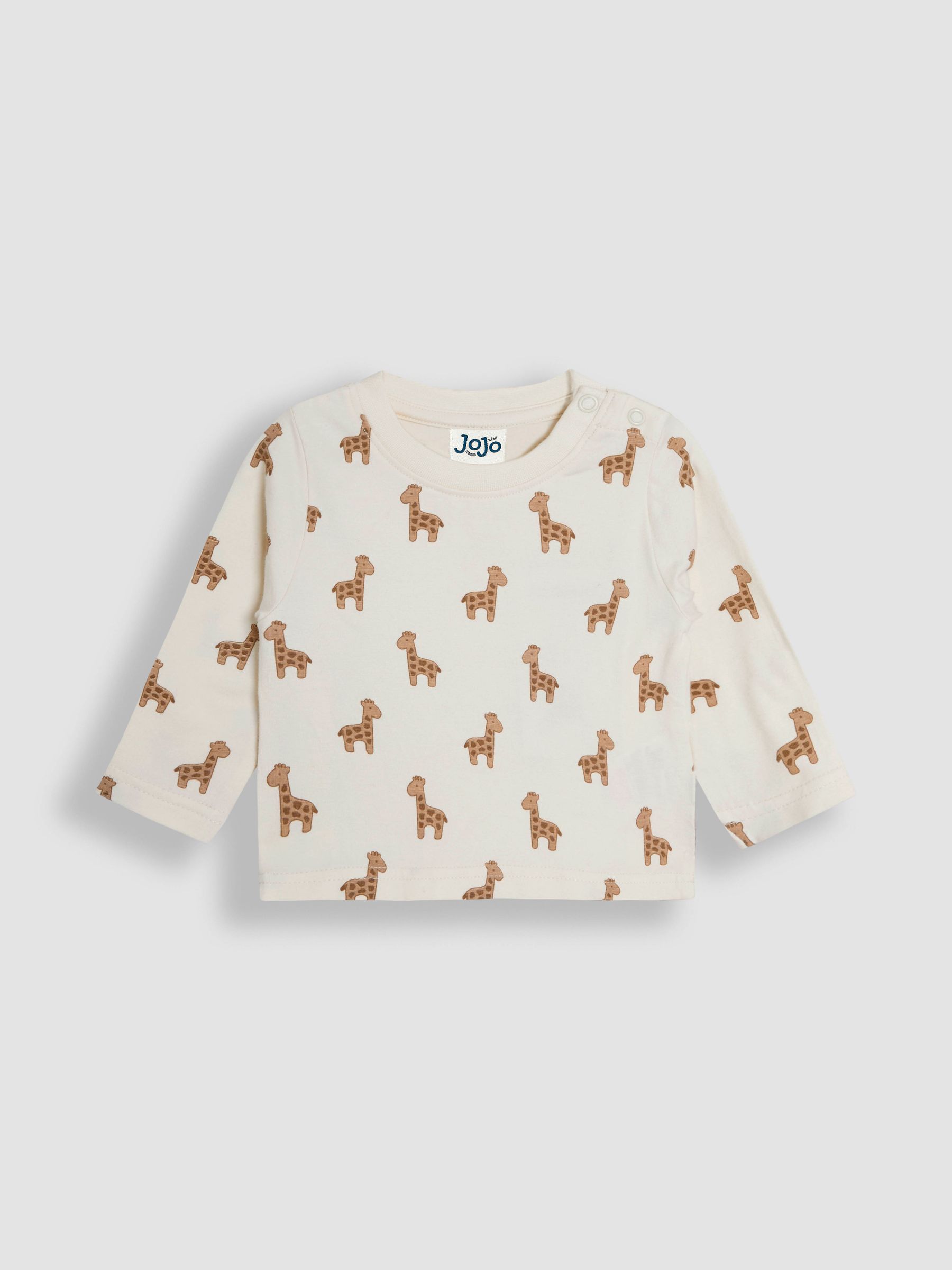 Stone Giraffe Embroidered Dungarees & T-Shirt Set - Image 4 of 7