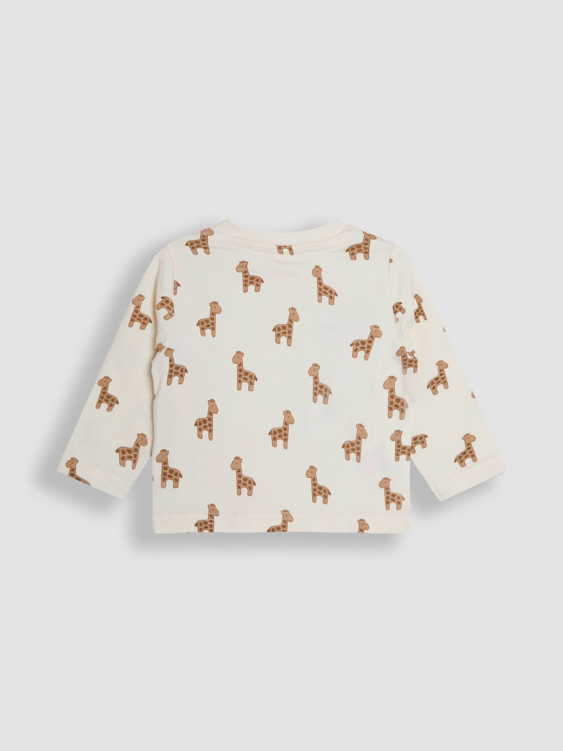 Stone Giraffe Embroidered Dungarees & T-Shirt Set - Image 5 of 7