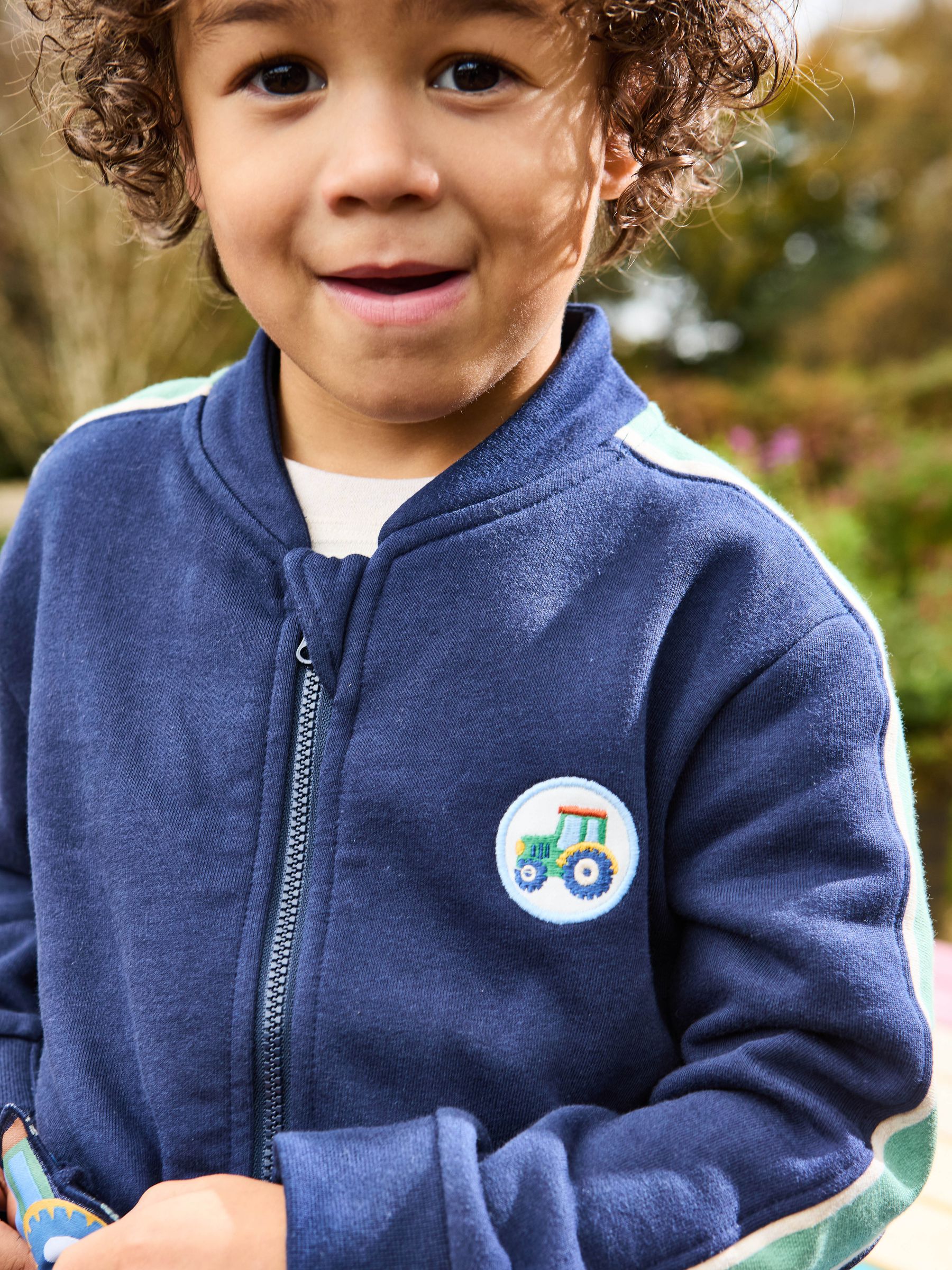 Navy Blue Tractor 2-Piece Zip-Up Tracksuit - Image 10 of 10